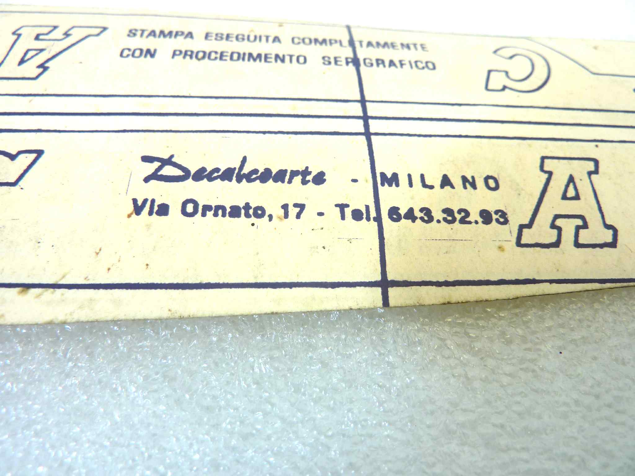 Adesivo decalcomania bicicletta moto epoca Chiorda scritta doppia speculare originale no replica NUOVO fondo di magazzino, LEGGI DESCRIZIONE - immagine 7