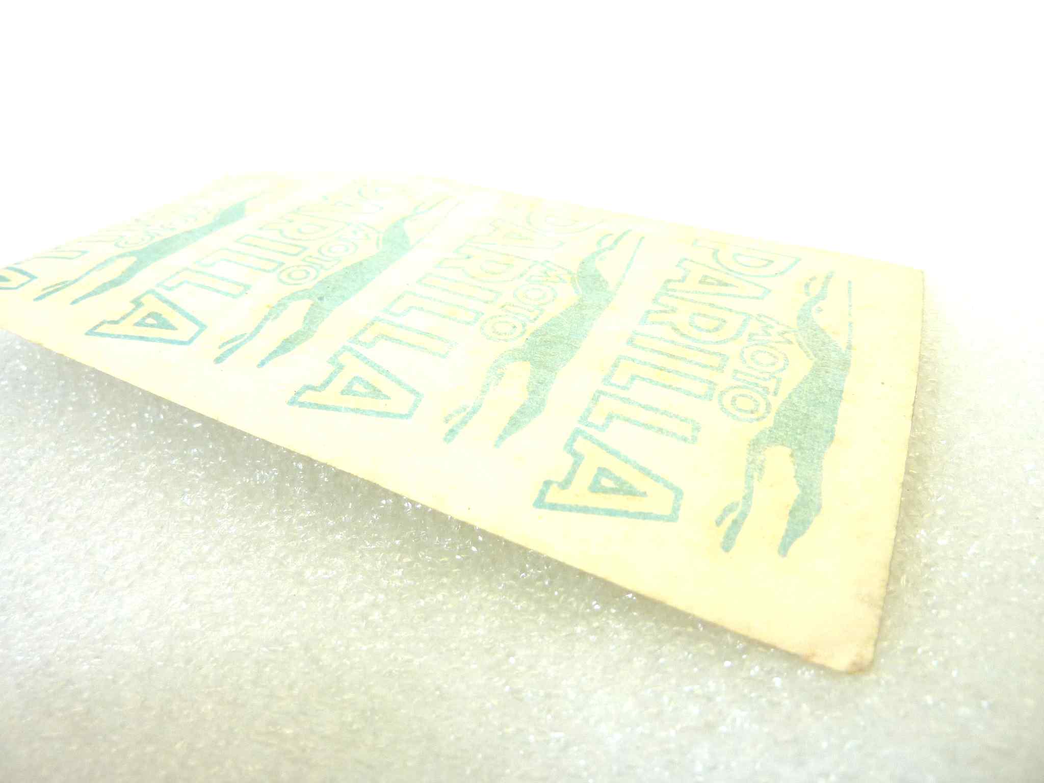 Adesivo decalcomania scritte logo epoca Parilla 4 pezzi originale no replica NUOVO fondo di magazzino, LEGGI DESCRIZIONE - immagine 4