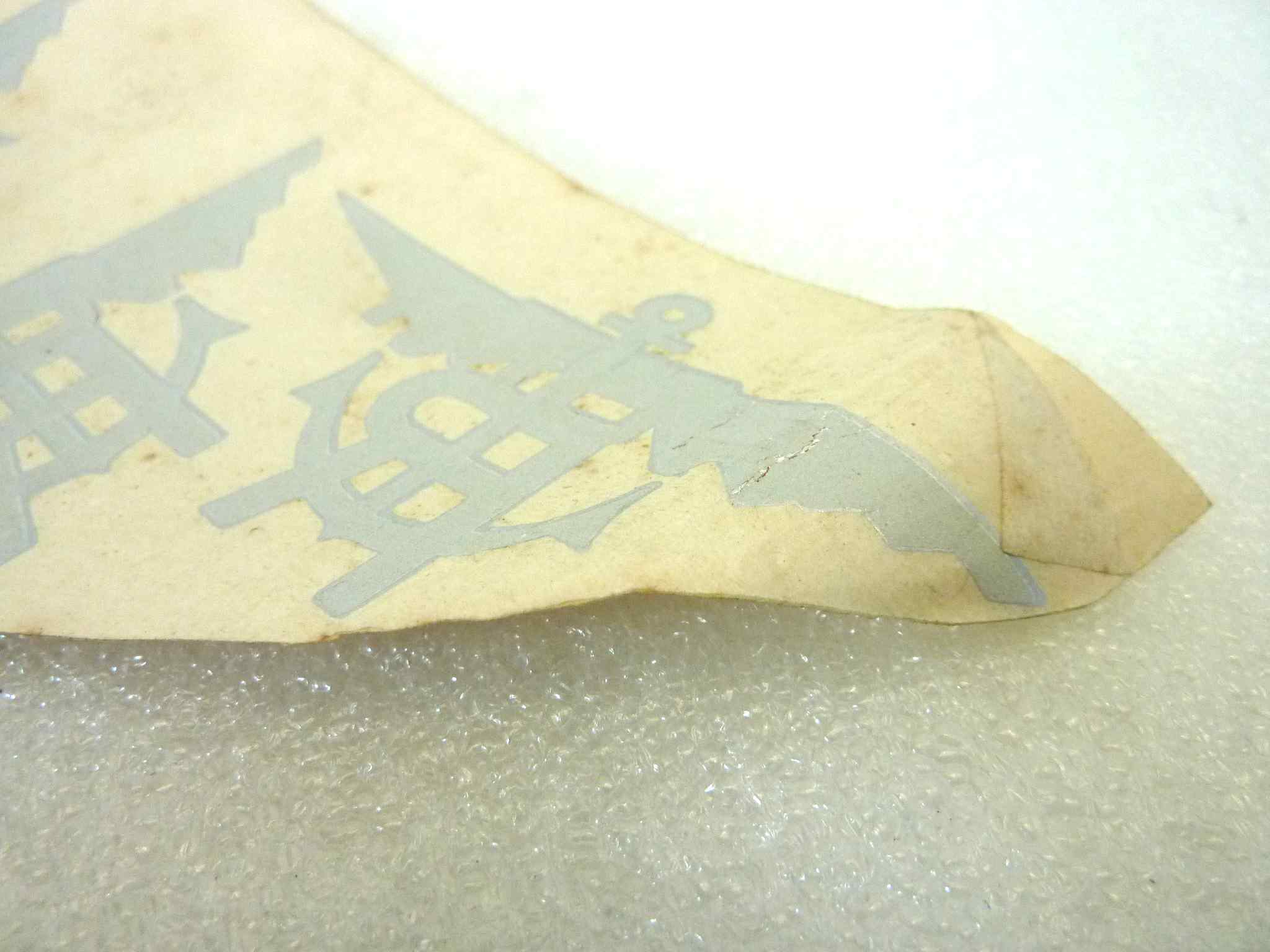 Adesivo decalcomania fregio logo moto Rumi epoca 3 pezzi originale no replica NUOVO fondo di magazzino, LEGGI DESCRIZIONE - immagine 3