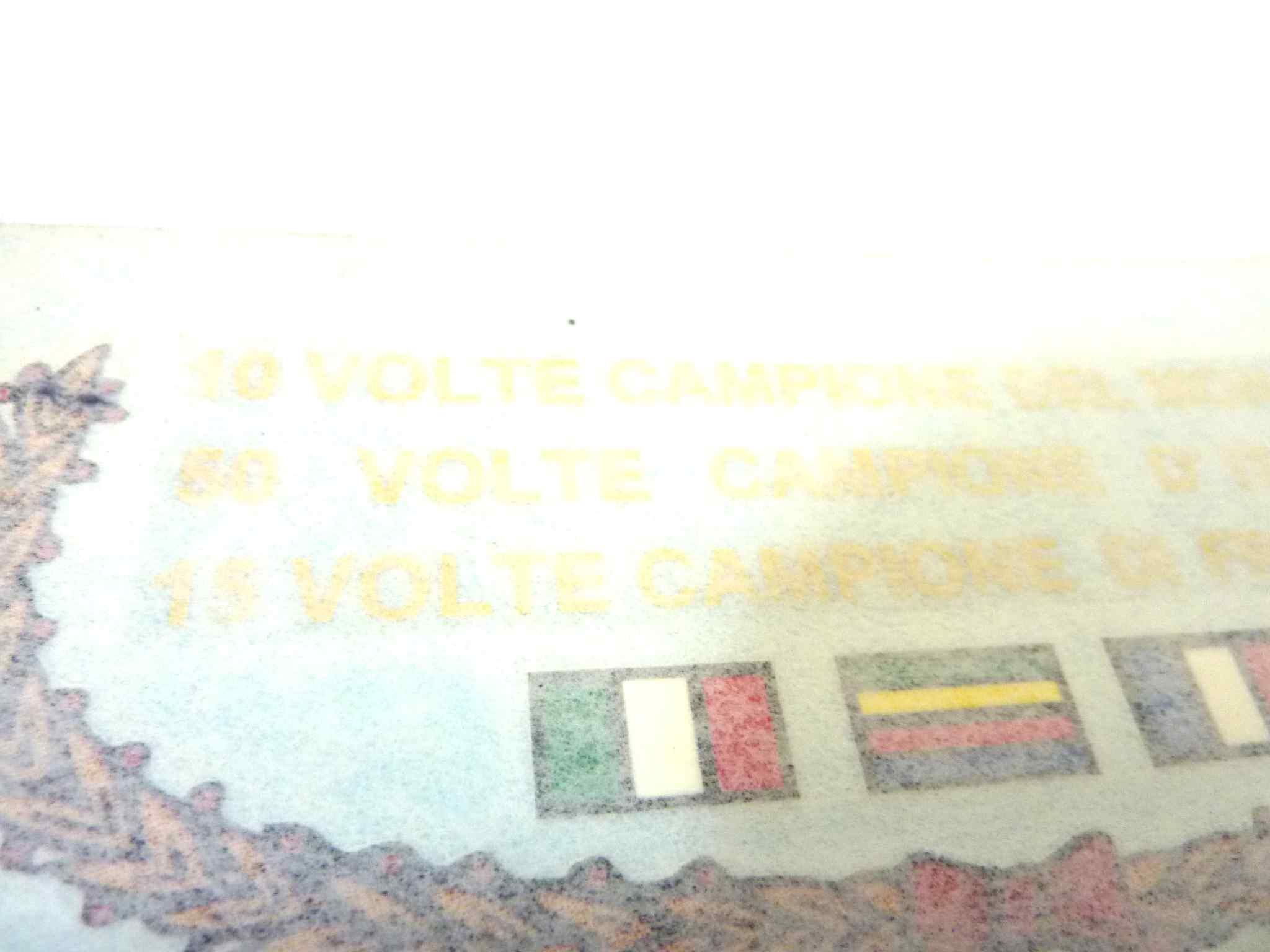 decalcomania Mondial 50 volte campione d'italia - 10 volte campione del mondo - 15 volte campione di francia 125 x 67 mm originale no replica NUOVO fondo di magazzino, LEGGI DESCRIZIONE - immagine 3