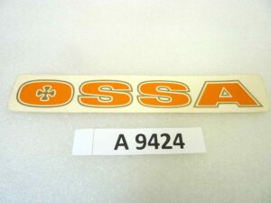 Adesivo decalcomania logo Ossa arancione 22,5 x 4 cm originale no replica NUOVO fondo di magazzino, LEGGI DESCRIZIONE