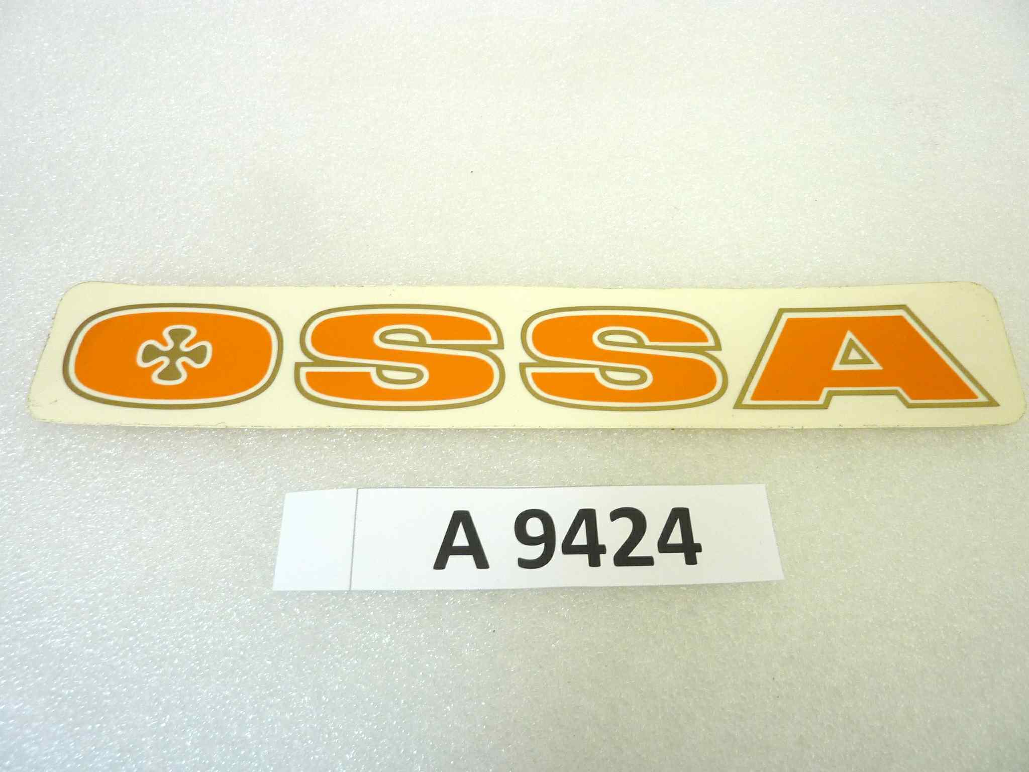 Adesivo decalcomania logo Ossa arancione 22,5 x 4 cm originale no replica NUOVO fondo di magazzino, LEGGI DESCRIZIONE