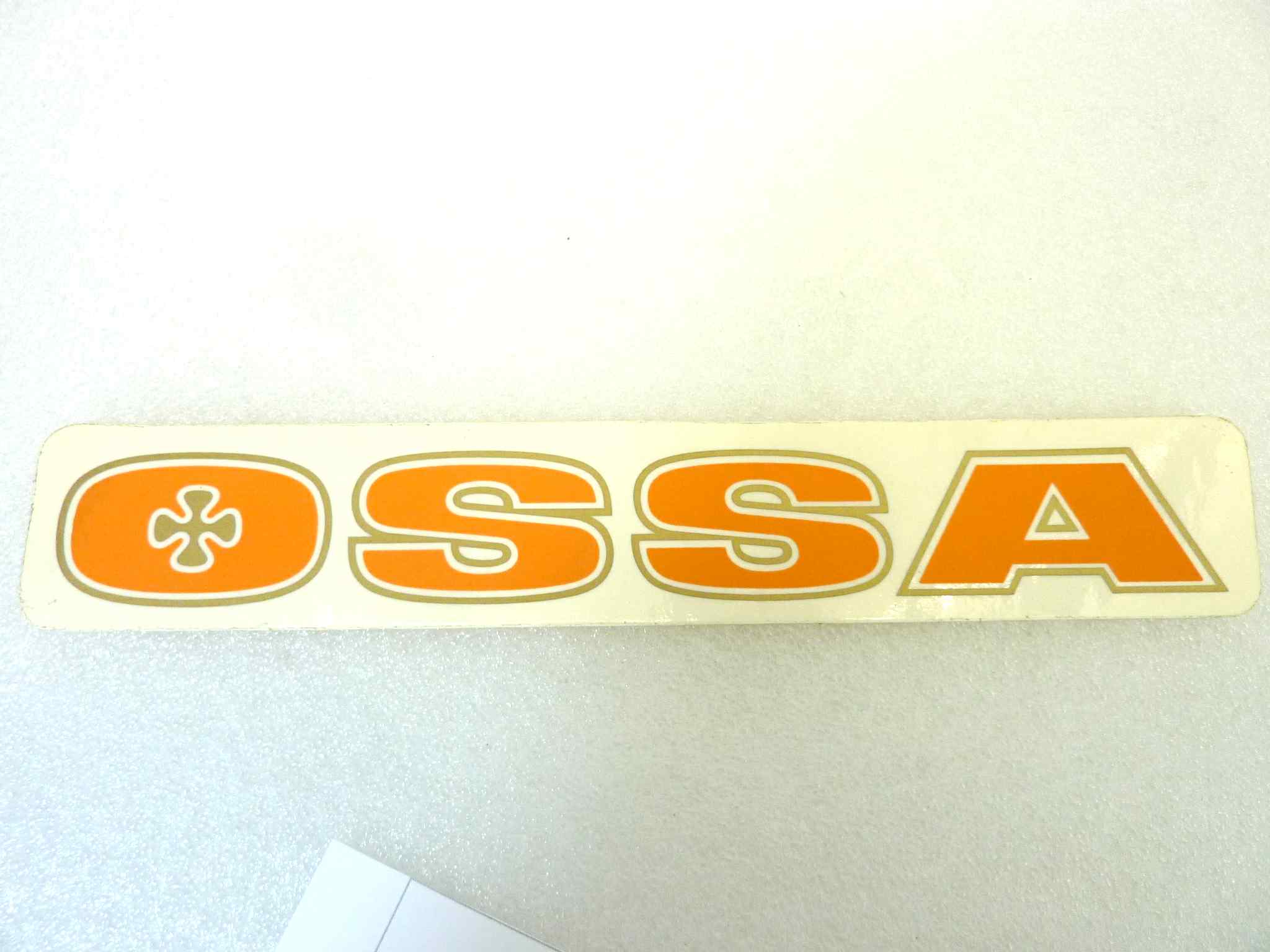 Adesivo decalcomania logo Ossa arancione 22,5 x 4 cm originale no replica NUOVO fondo di magazzino, LEGGI DESCRIZIONE - immagine 2