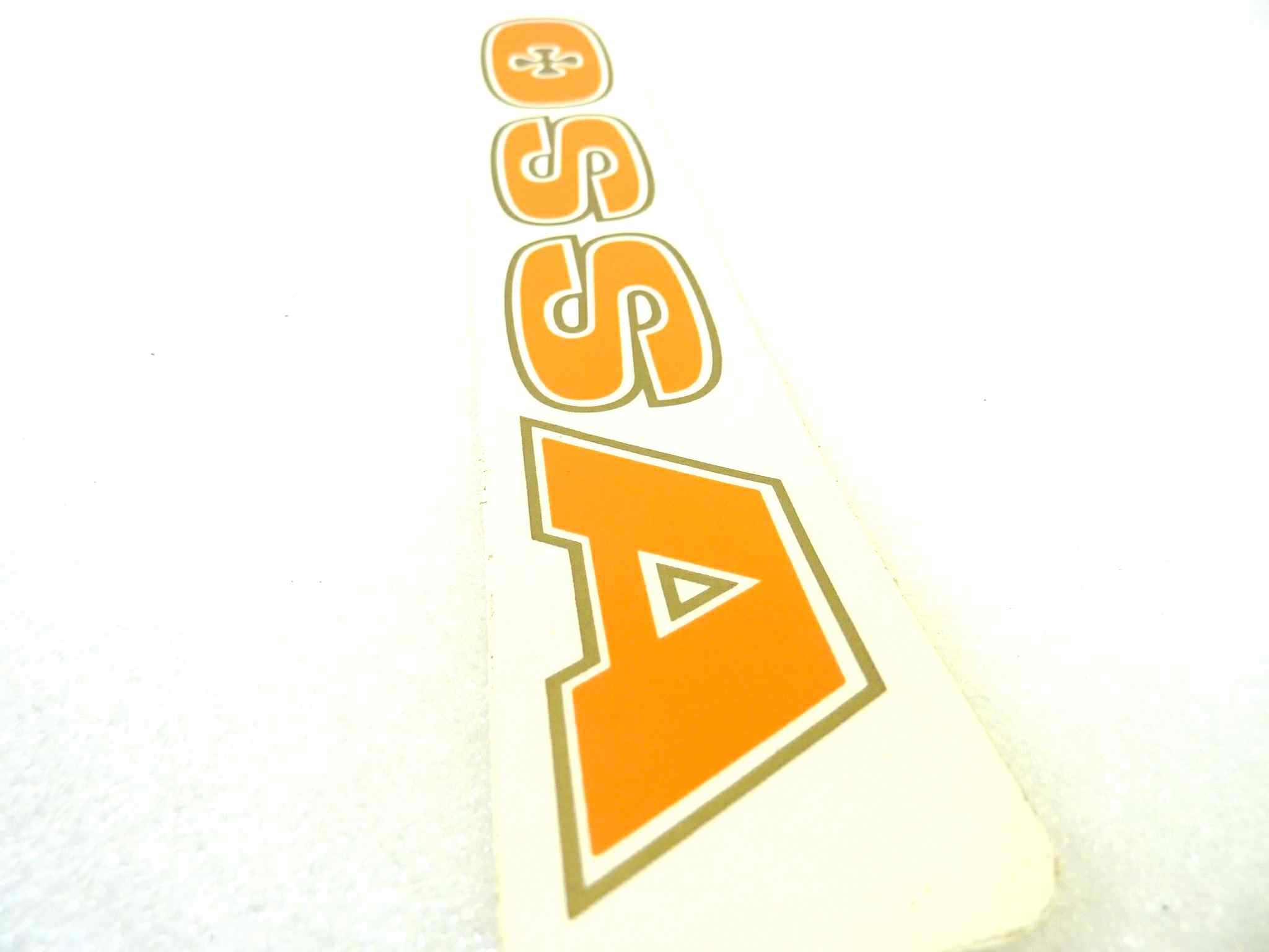Adesivo decalcomania logo Ossa arancione 22,5 x 4 cm originale no replica NUOVO fondo di magazzino, LEGGI DESCRIZIONE - immagine 4