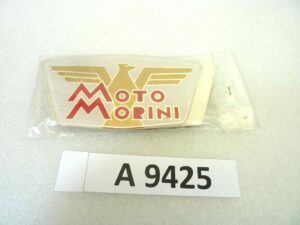 Coppia targa adesiva Moto Morini spessore 4 mm - larghezza max 11 cm x alt max 5,8 cm originale no replica NUOVO fondo di magazzino, LEGGI DESCRIZIONE