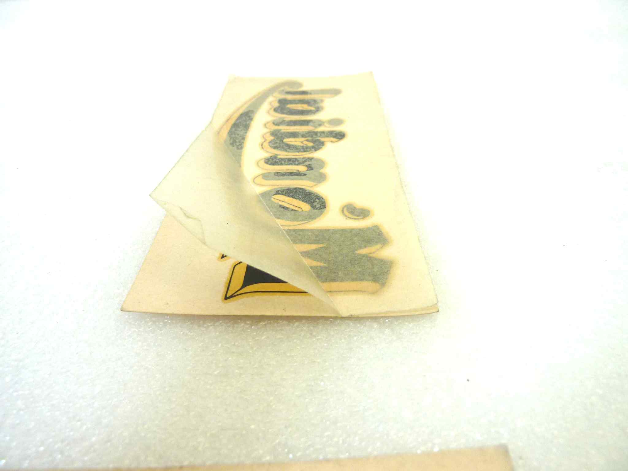 Coppia adesivo decalcomanie Logo Mondial 6,2 x 13,7 originale no replica NUOVO fondo di magazzino, LEGGI DESCRIZIONE - immagine 5