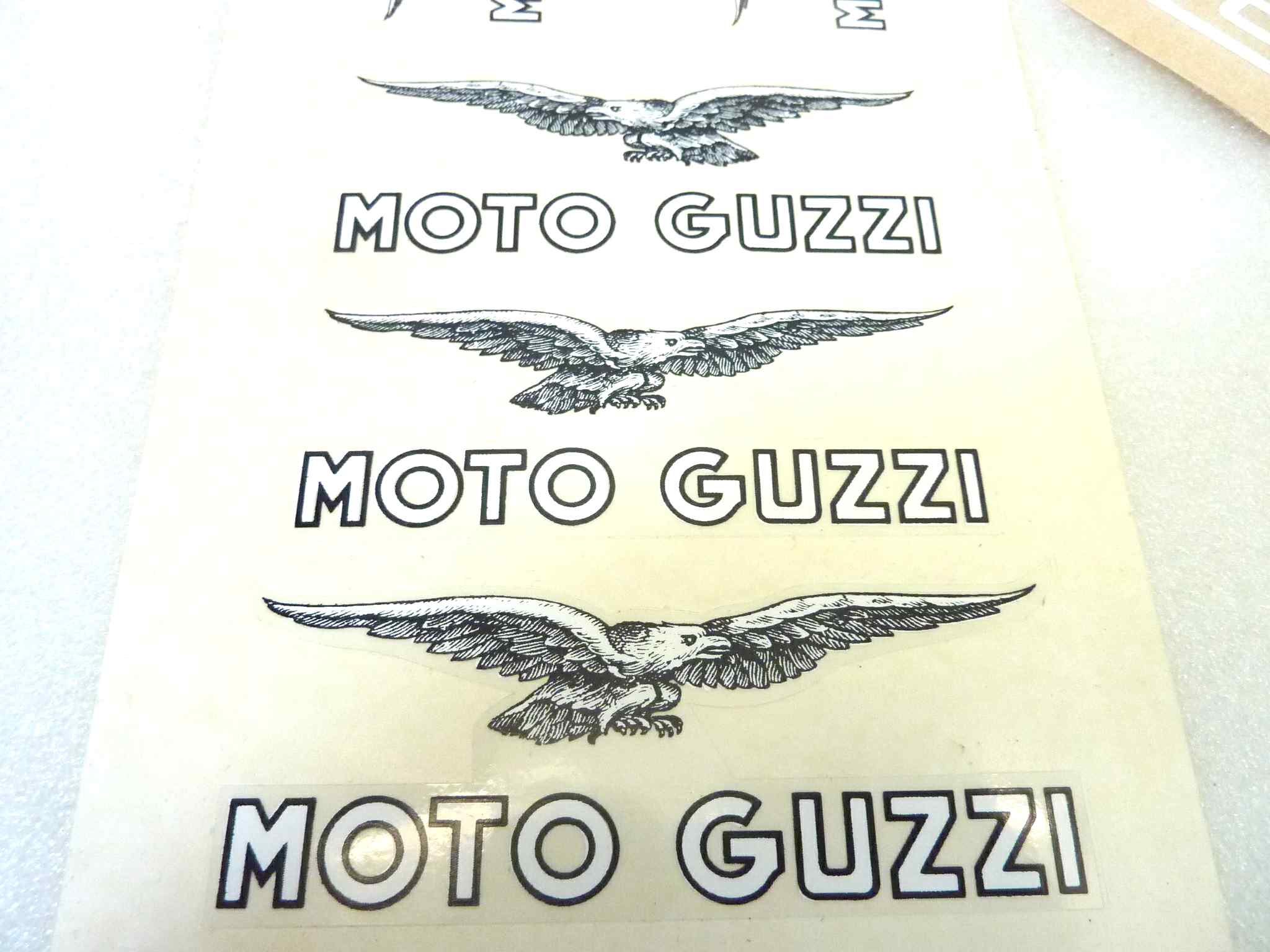 Kit adesivi decalcomanie Guzzi Lodola logo fregi originale no replica NUOVO fondo di magazzino, LEGGI DESCRIZIONE - immagine 7