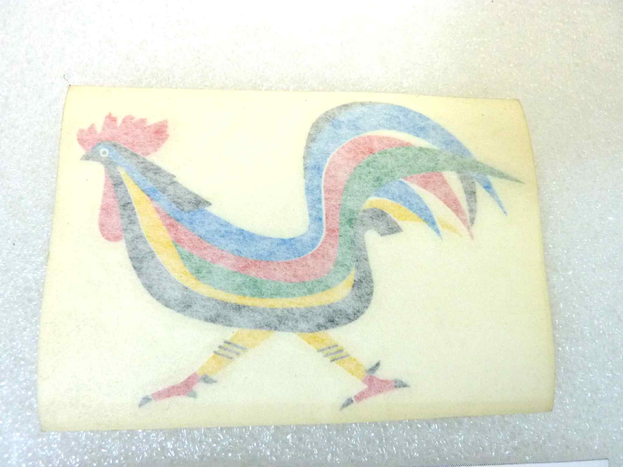 Adesivo decalcomania Guzzi Galletto logo scudo originale no replica NUOVO fondo di magazzino, LEGGI DESCRIZIONE - immagine 2