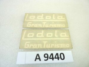 Coppia decalcomanie adesivi Guzzi Lodola Gran Turismo originale no replica NUOVO fondo di magazzino, LEGGI DESCRIZIONE