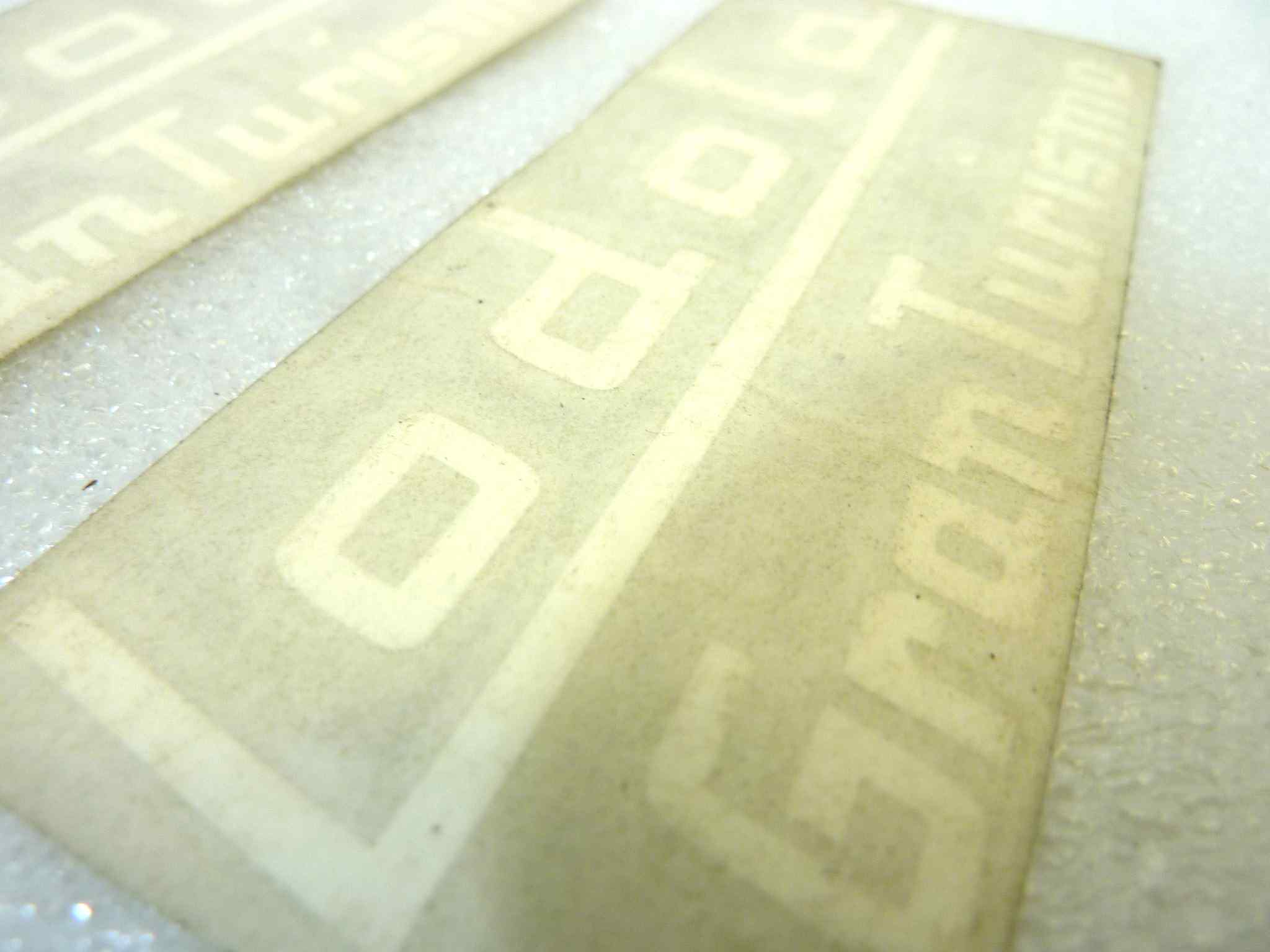 Coppia decalcomanie adesivi Guzzi Lodola Gran Turismo originale no replica NUOVO fondo di magazzino, LEGGI DESCRIZIONE - immagine 4