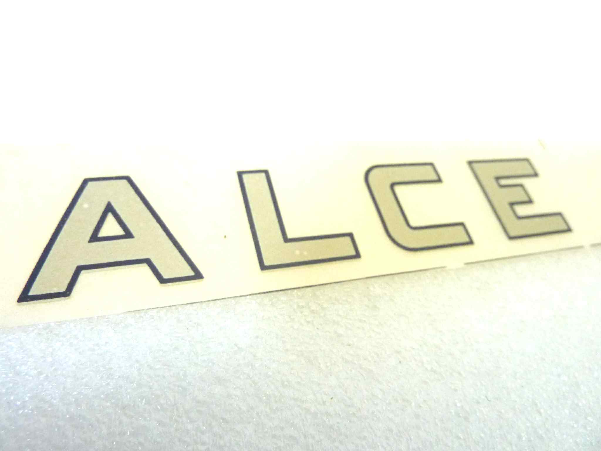 Decalcomania scritta Moto Guzzi Alce originale no replica NUOVO fondo di magazzino, LEGGI DESCRIZIONE - immagine 2