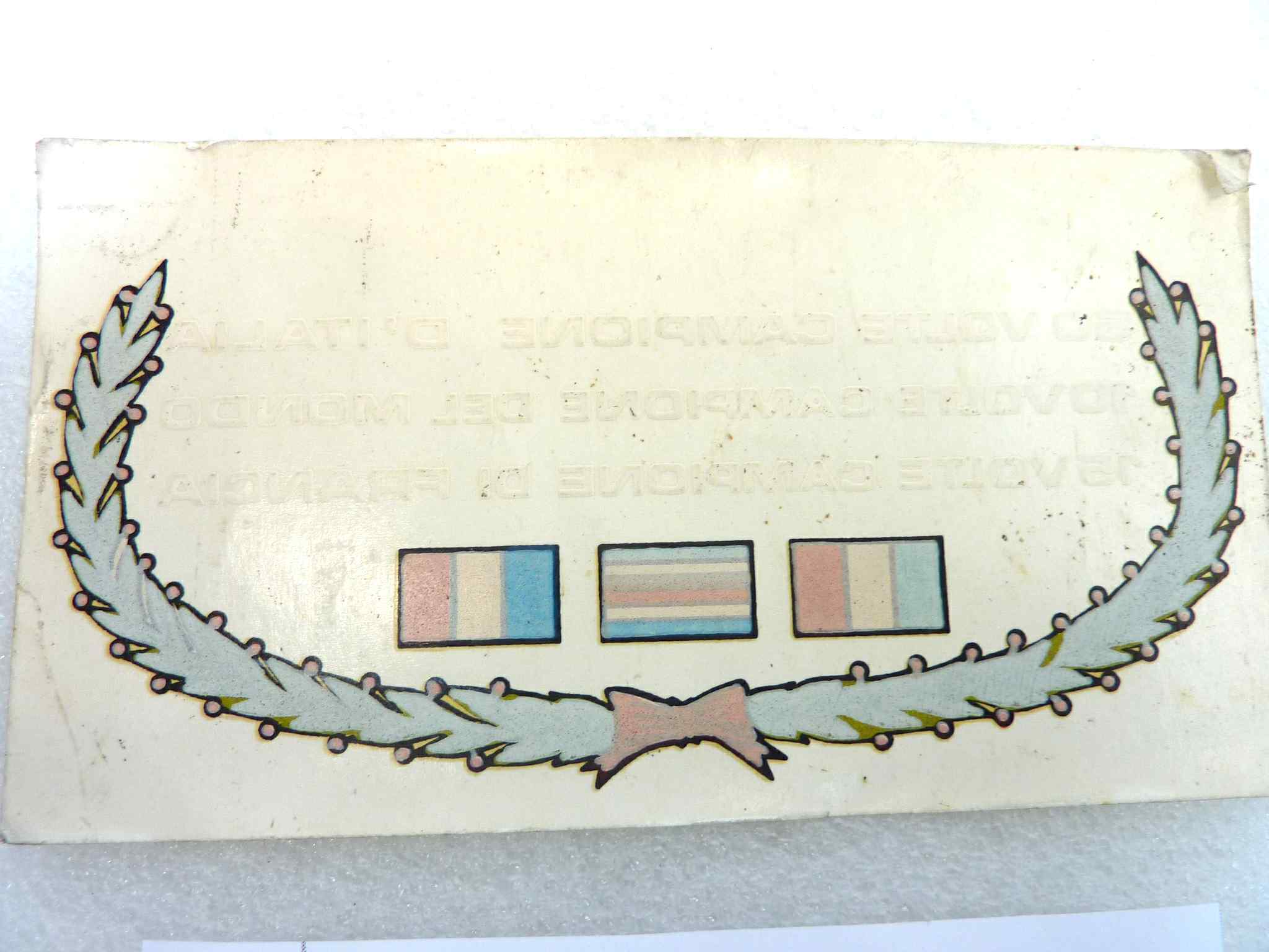 Adesivo Mondial 50 volte campione d'italia - 10 volte campione del mondo - 15 volte campione di francia 125 x 67 mm originale no replica NUOVO fondo di magazzino, LEGGI DESCRIZIONE - immagine 2