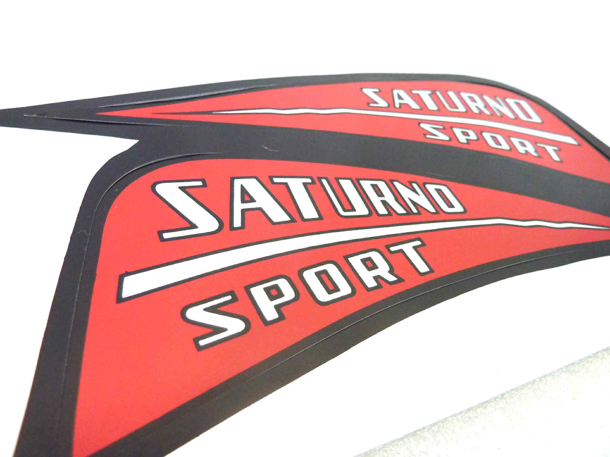 Coppia adesivi frangivento Gilera Saturno Sport originale no replica NUOVO fondo di magazzino, LEGGI DESCRIZIONE - immagine 3