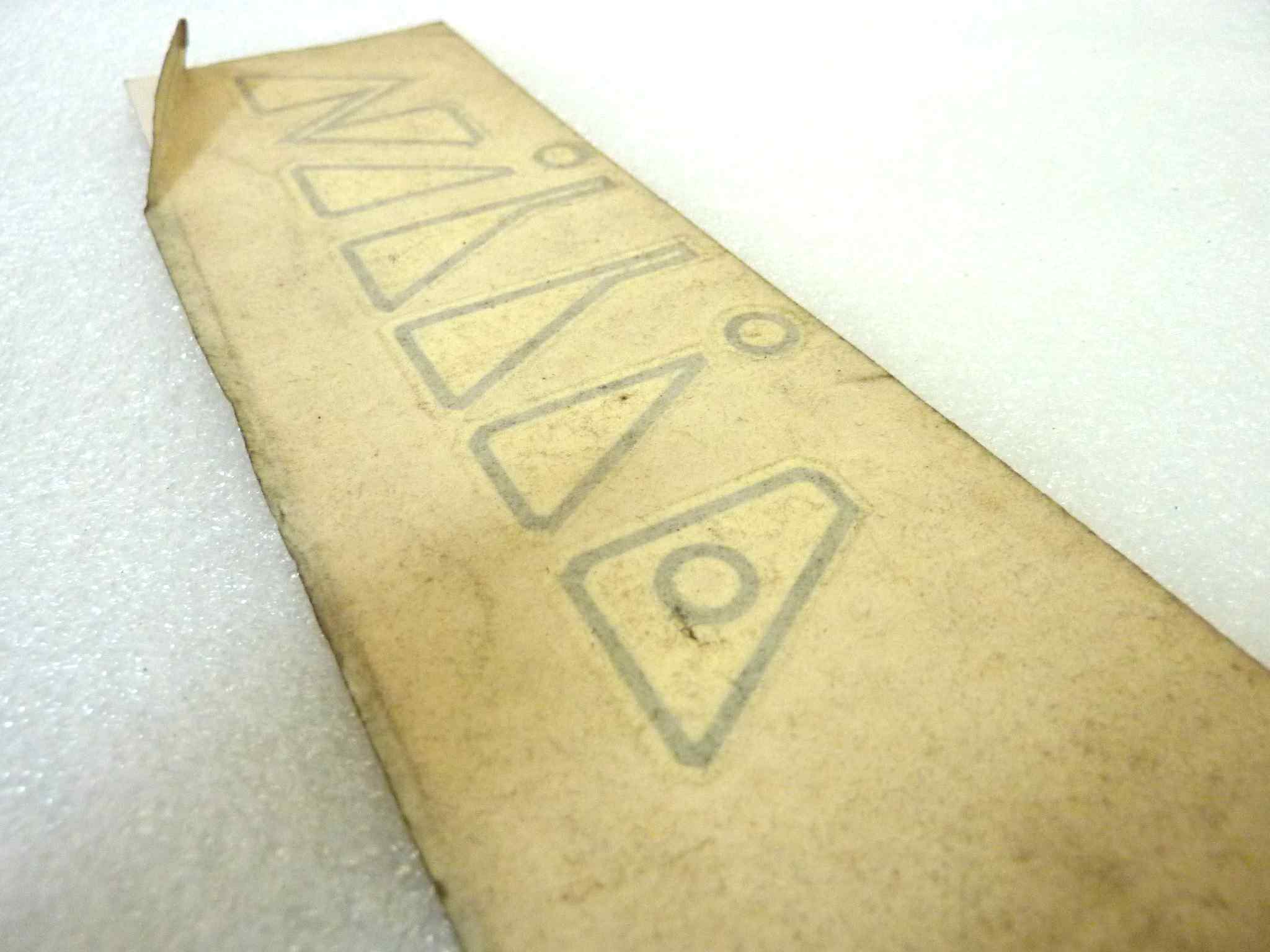 Decalcomania adesivo guzzi Nibbio 170 x 55 mm originale no replica NUOVO fondo di magazzino, LEGGI DESCRIZIONE - immagine 4