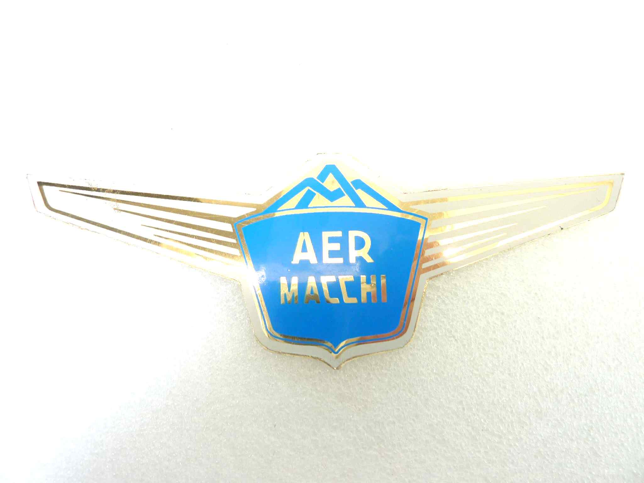 Adesivo Aermacchi logo 155 x 53 mm originale no replica NUOVO fondo di magazzino, LEGGI DESCRIZIONE - immagine 2