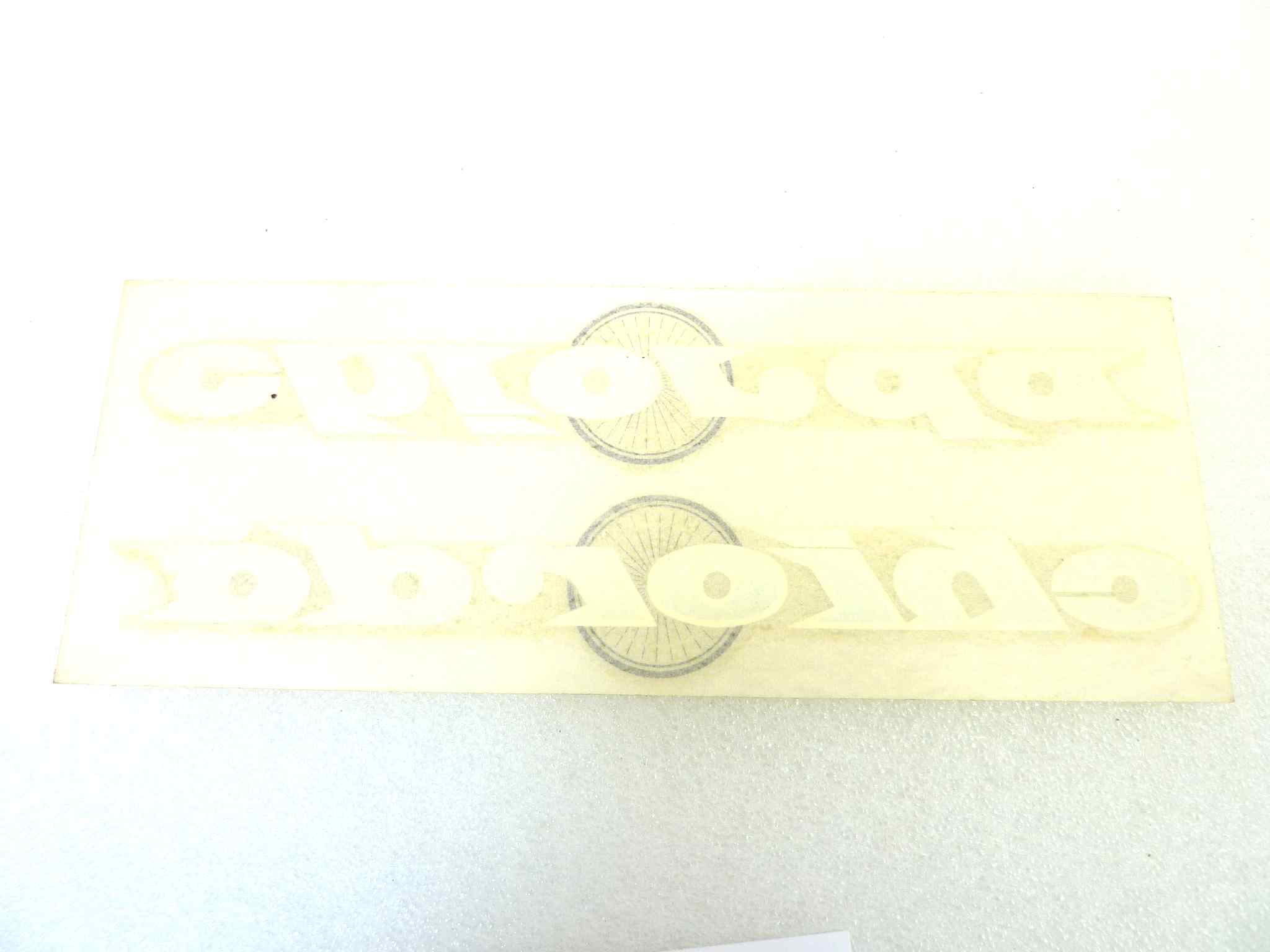 Coppia decalcomanie scritte serbatoio moto Chiorda 200 x 35 mm cad originale no replica NUOVO fondo di magazzino, LEGGI DESCRIZIONE - immagine 6