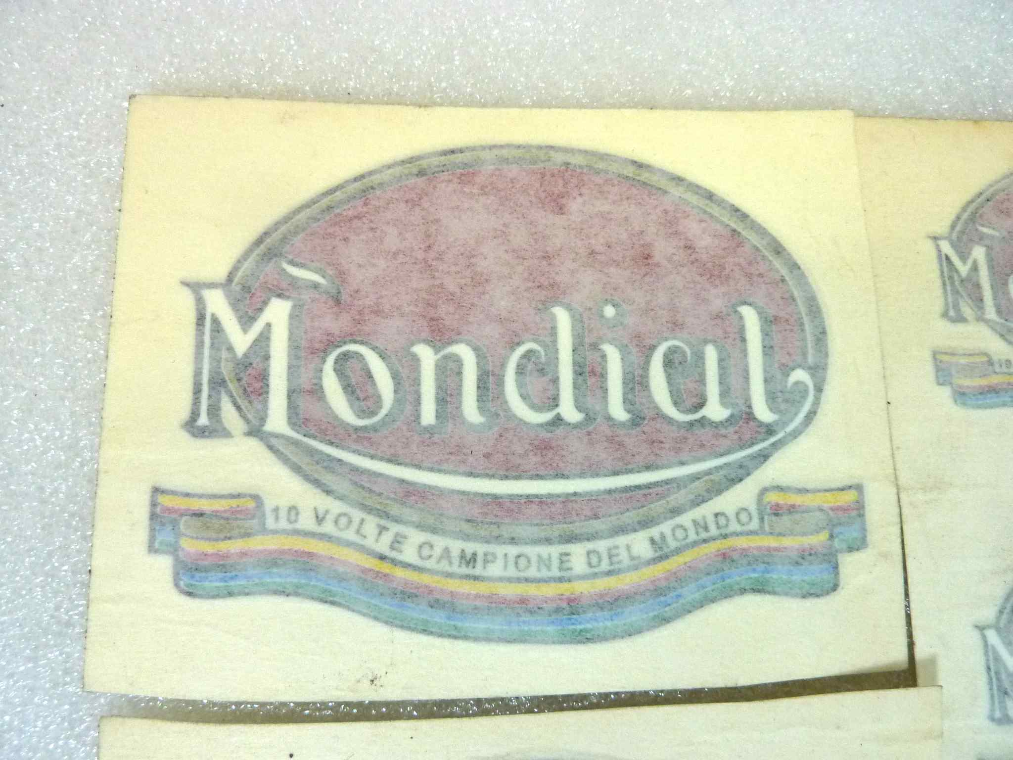 Kit adesivi decalcomania Mondial moto epoca 5 pezzi originale no replica NUOVO fondo di magazzino, LEGGI DESCRIZIONE - immagine 6