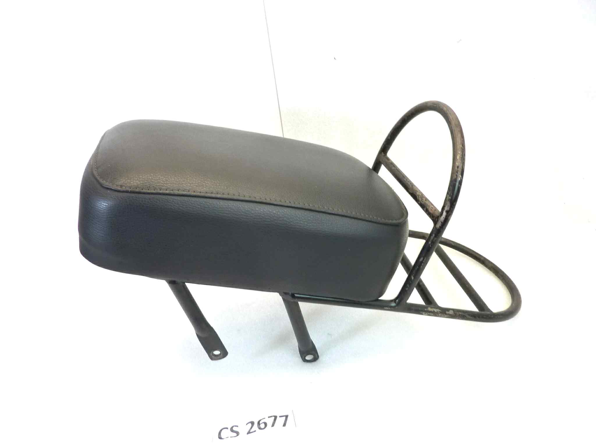 Portapacchi posteriore Guzzi V35 V50 polizia modificato con cuscino sella passeggero - immagine 4