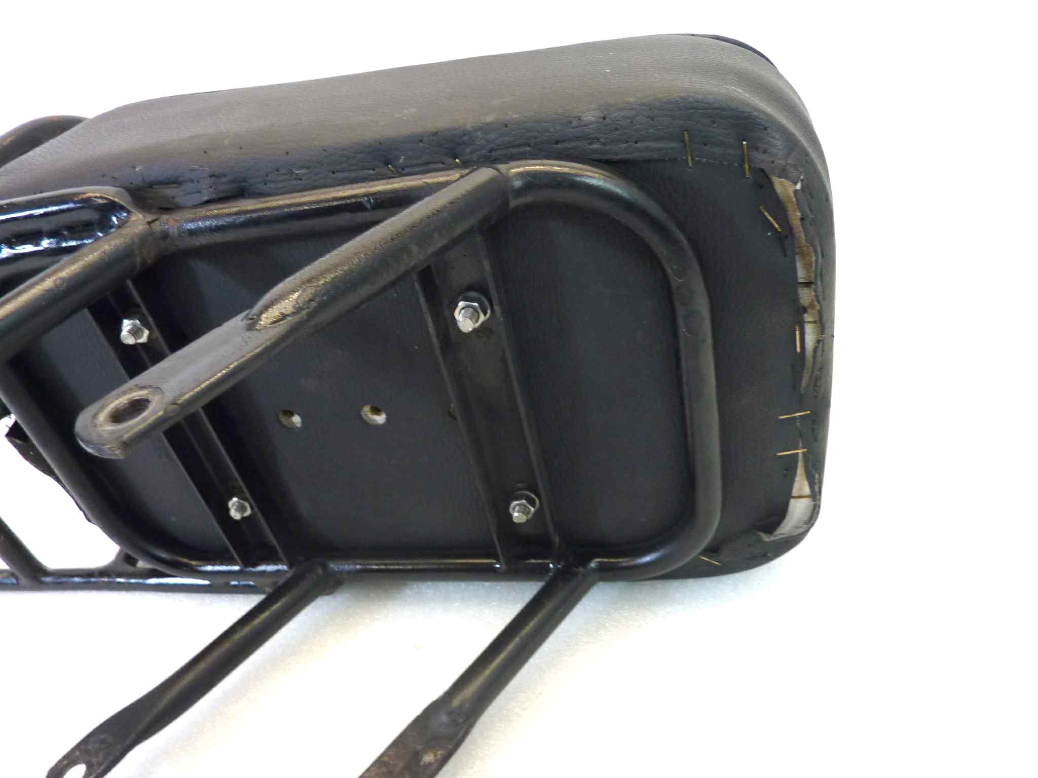 Portapacchi posteriore Guzzi V35 V50 polizia modificato con cuscino sella passeggero - immagine 12