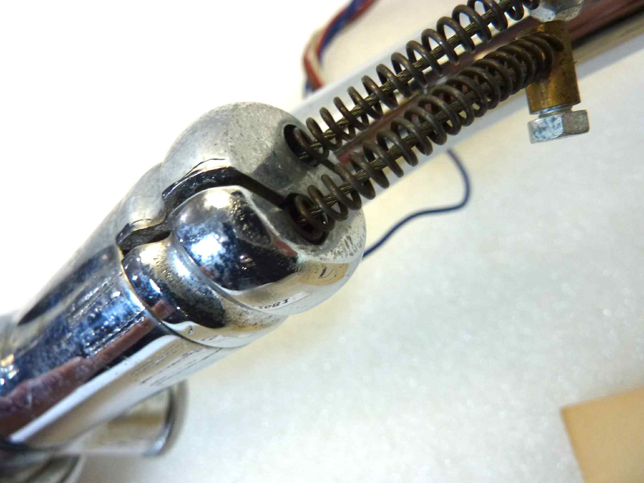 Manubrio moto epoca Zuccotti diametro 21,5 mm con clacson devio luci comando aria, anticipo, comando gas ruota in senso antiorario e manopola sinistra rota in senso opposto, peso 2,6 kg NUOVO fondo di magazzino, vedi foto, LEGGI DESCRIZIONE - immagine 20