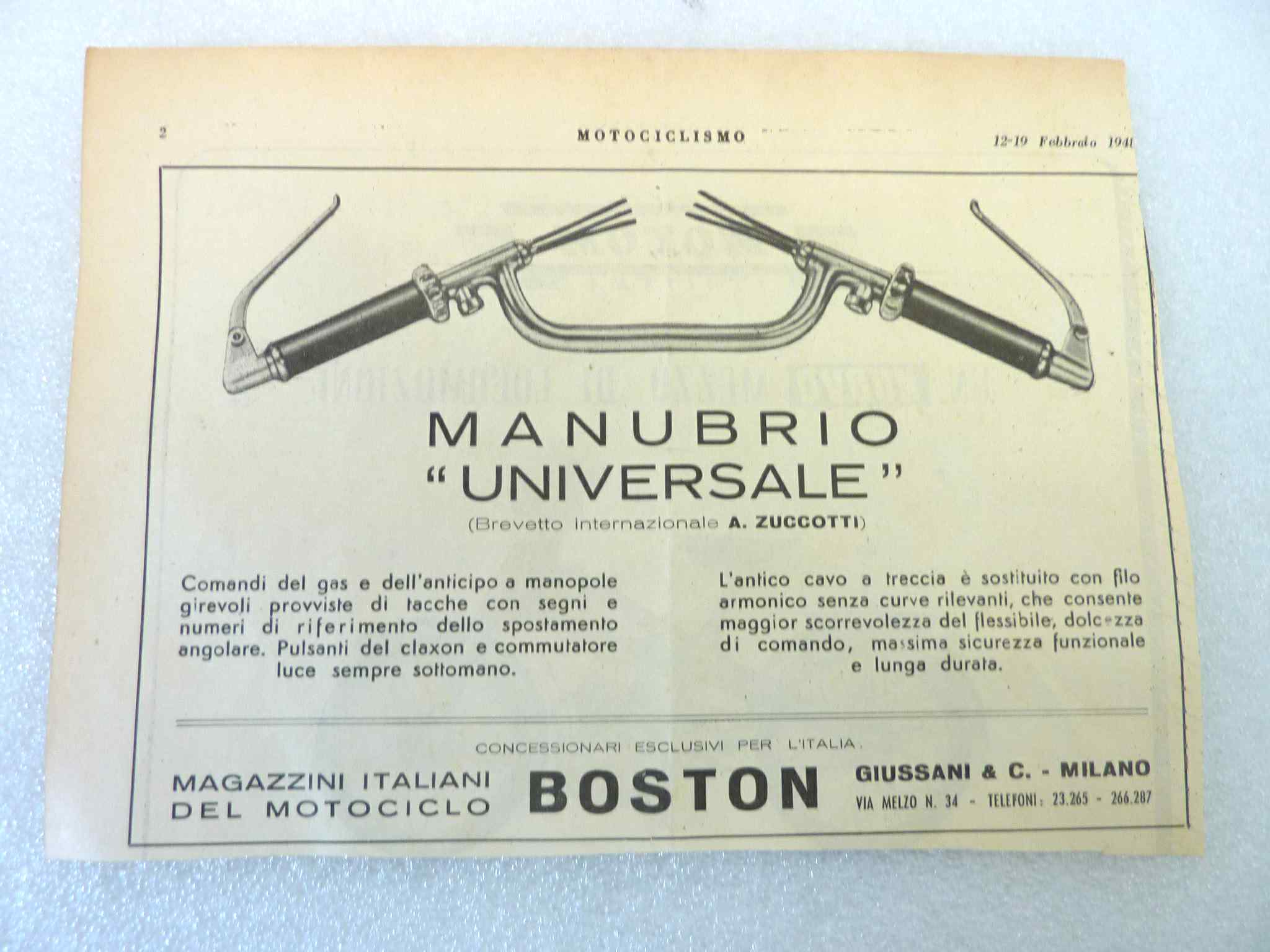 Manubrio moto epoca Zuccotti diametro 21,5 mm con clacson devio luci comando aria, anticipo, comando gas ruota in senso antiorario e manopola sinistra rota in senso opposto, peso 2,6 kg NUOVO fondo di magazzino, vedi foto, LEGGI DESCRIZIONE - immagine 21