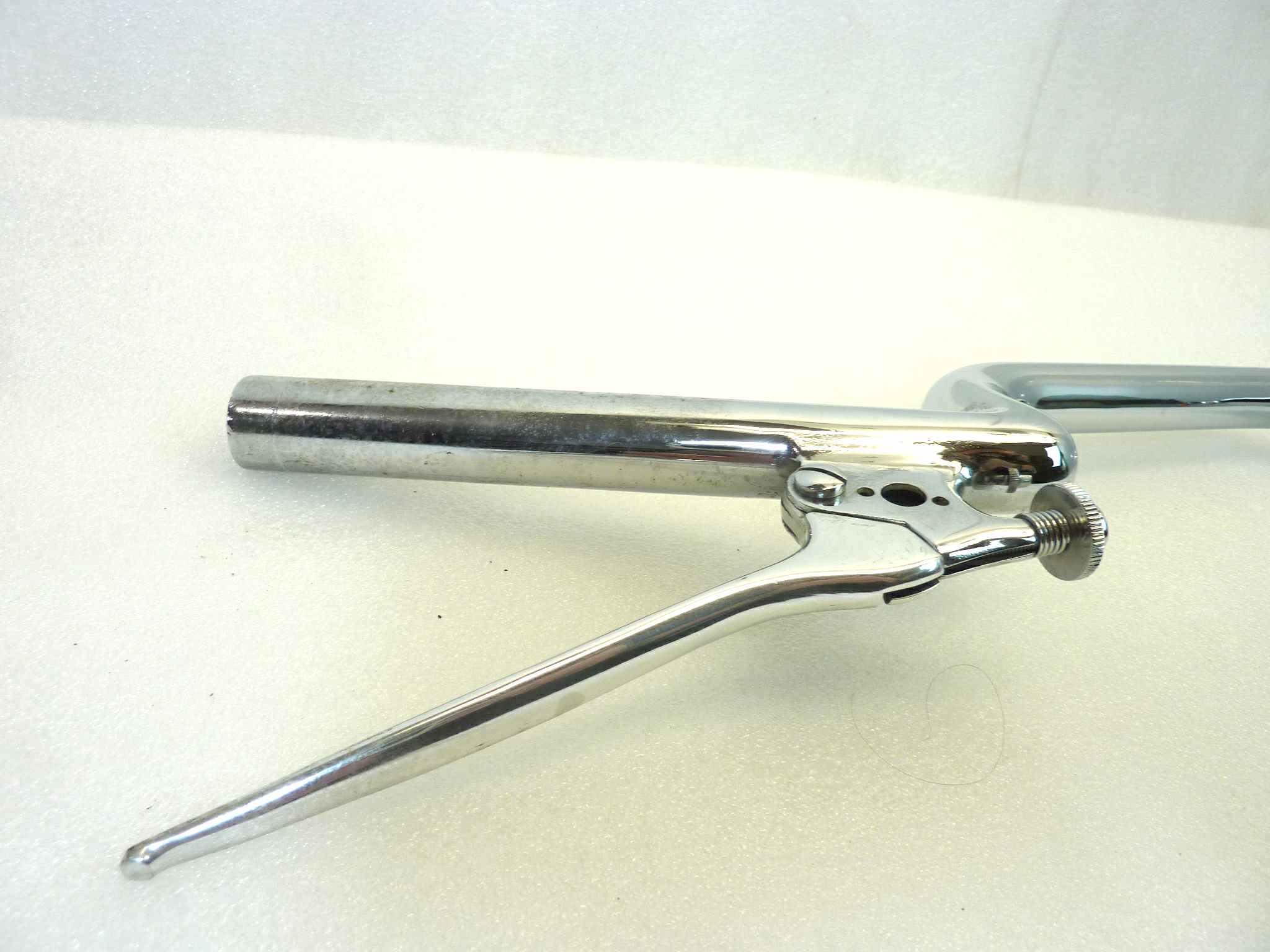 Manubrio sport epoca Guzzi Bianchi MvAgusta Gilera Benelli diam 26 cm lungh semimanubrio 21 cm larghezza central e20 cm NUOVO fondo di magazzino, vedi foto, LEGGI DESCRIZIONE - immagine 3