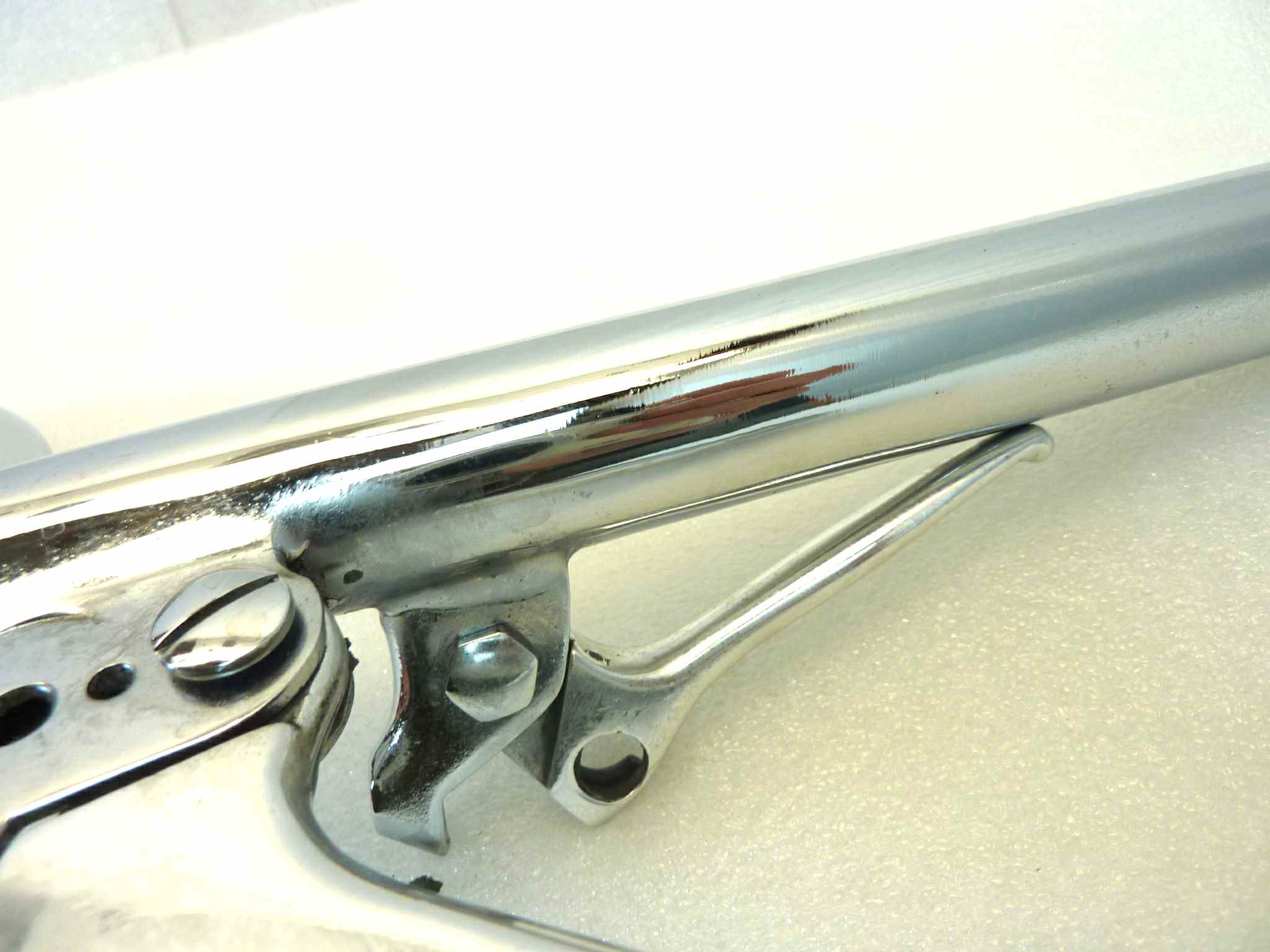Manubrio sport epoca Guzzi Bianchi MvAgusta Gilera Benelli diam 26 cm lungh semimanubrio 21 cm larghezza central e20 cm NUOVO fondo di magazzino, vedi foto, LEGGI DESCRIZIONE - immagine 9