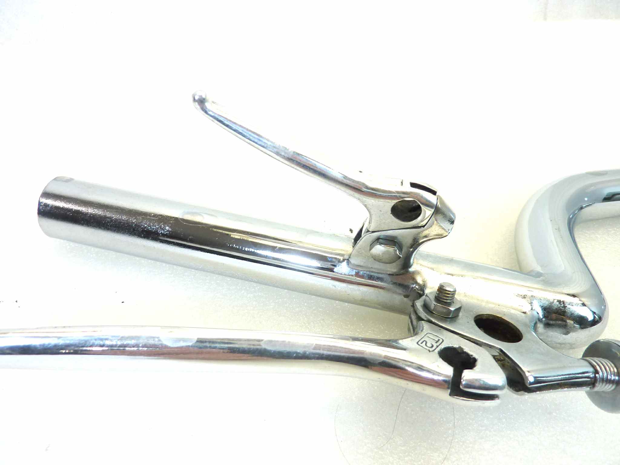 Manubrio sport epoca Guzzi Bianchi MvAgusta Gilera Benelli diam 26 cm lungh semimanubrio 21 cm larghezza central e20 cm NUOVO fondo di magazzino, vedi foto, LEGGI DESCRIZIONE - immagine 15