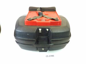 Bauletto top case universale Givi Monokey moto vintage con cuscino passeggero e portapacchi superiore larghezza 56 cm - altezza 32 cm - profondita' 40 cm senza chiave