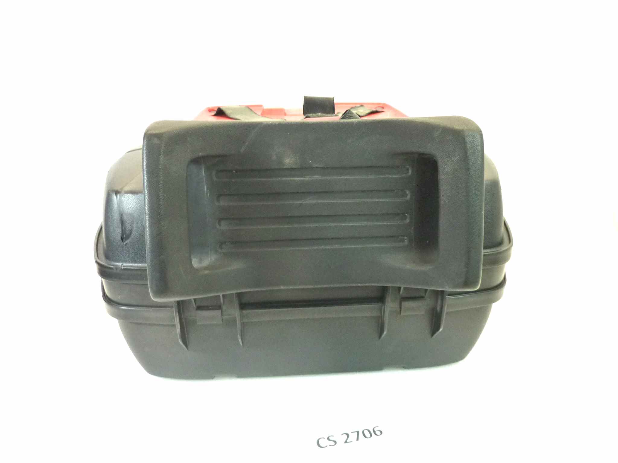 Bauletto top case universale Givi Monokey moto vintage con cuscino passeggero e portapacchi superiore larghezza 56 cm - altezza 32 cm - profondita' 40 cm senza chiave - immagine 9
