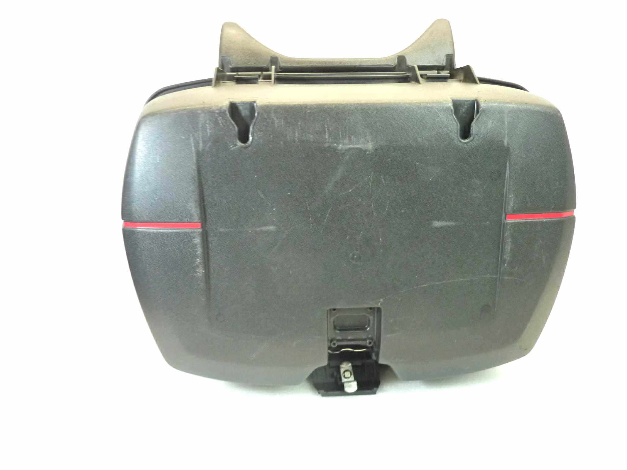 Bauletto top case universale Givi Monokey moto vintage con cuscino passeggero e portapacchi superiore larghezza 56 cm - altezza 32 cm - profondita' 40 cm senza chiave - immagine 10