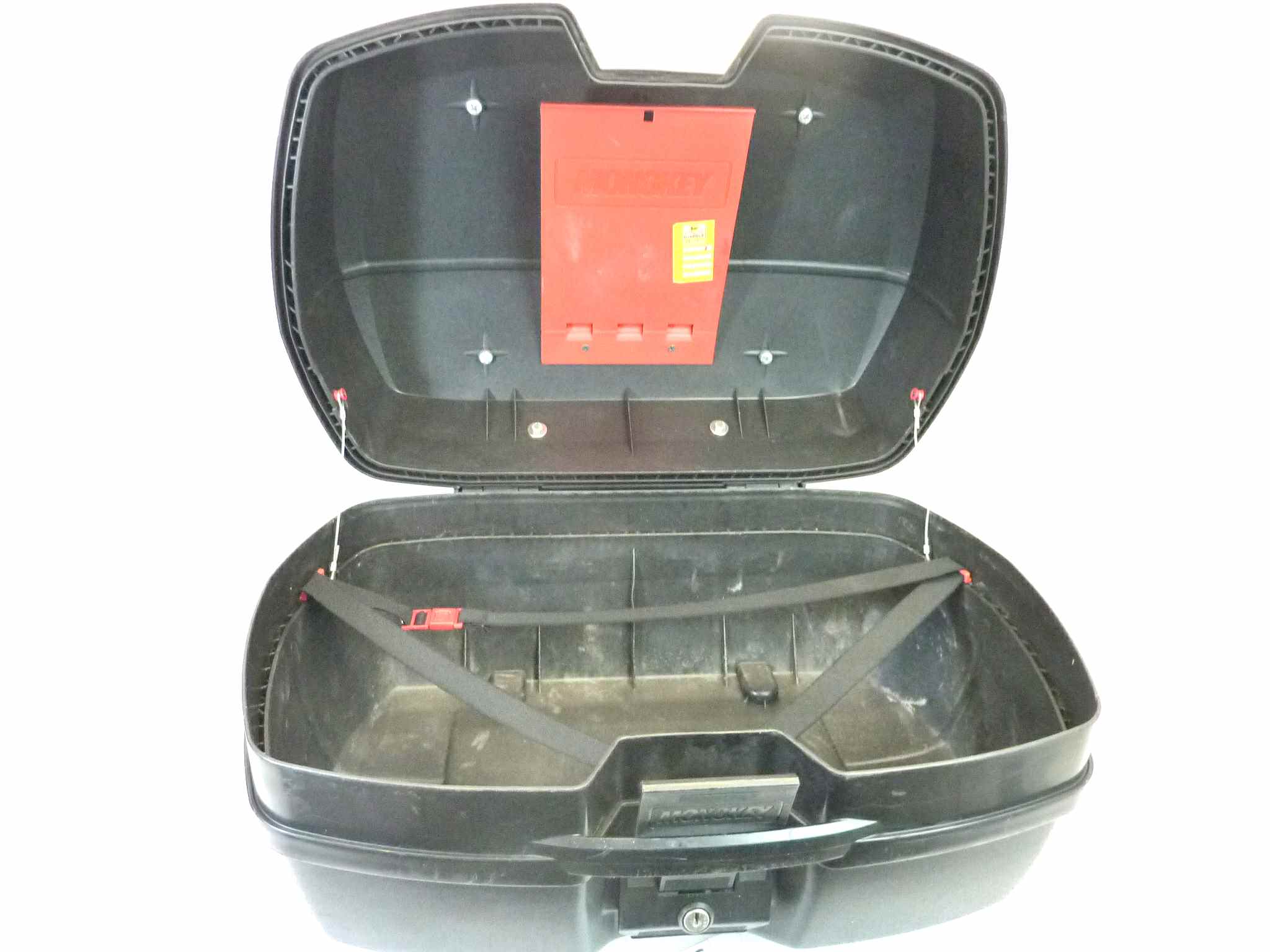 Bauletto top case universale Givi Monokey moto vintage con cuscino passeggero e portapacchi superiore larghezza 56 cm - altezza 32 cm - profondita' 40 cm senza chiave - immagine 11