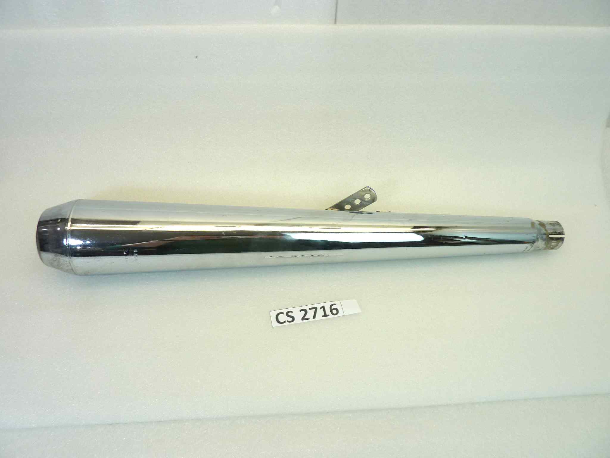 Marmitta Sito Guzzi Benelli Gilera Morini moto epoca Lav.4TM 1216/17/18 CN silenziatore scarico terminale muffler diamentro imbocco 38 mm - lunghezza tot 660 mm - distanzza imbocco/staffa 70 mm
