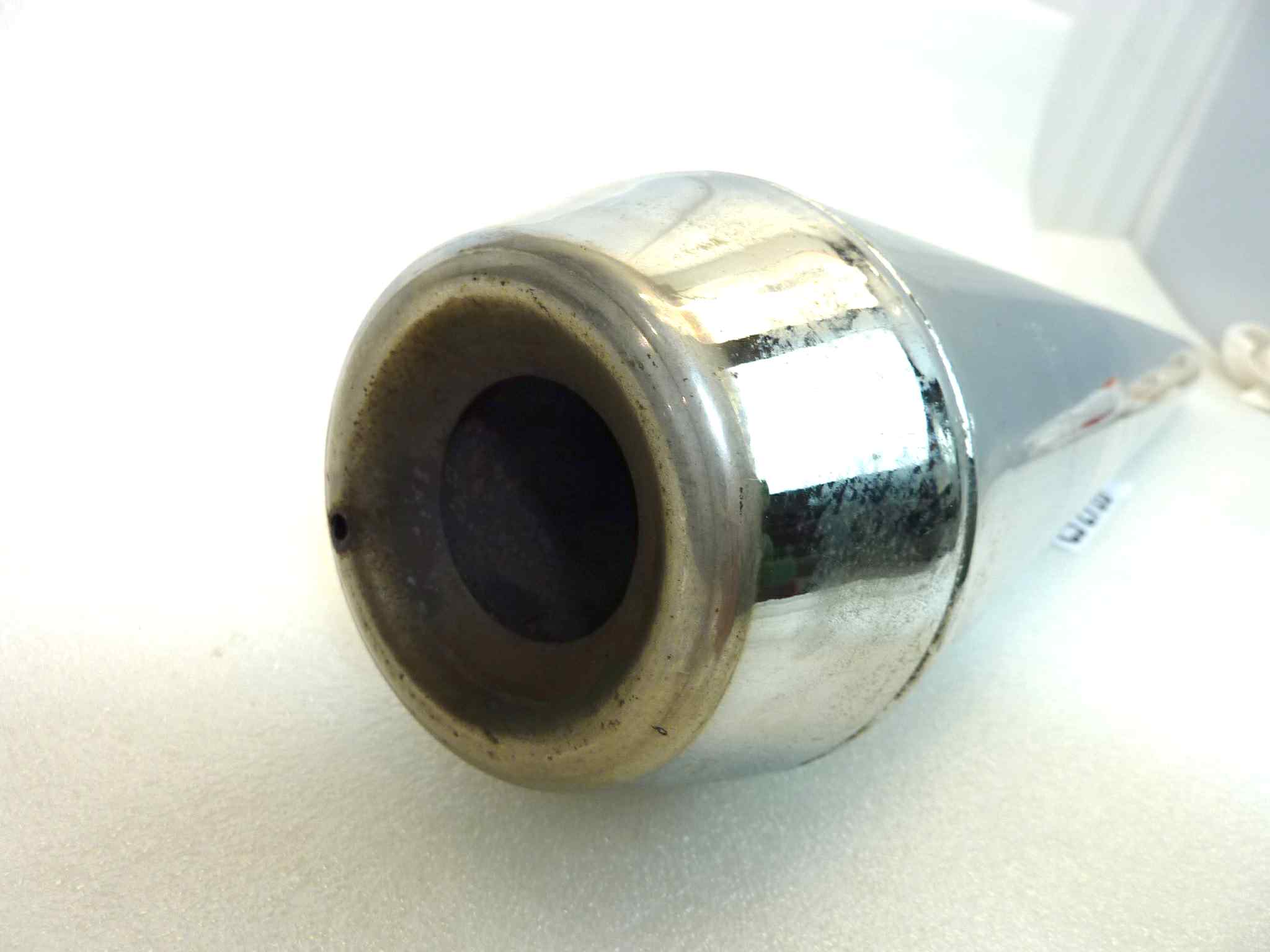 Marmitta Sito Guzzi Benelli Gilera Morini moto epoca Lav.4TM 1216/17/18 CN silenziatore scarico terminale muffler diamentro imbocco 38 mm - lunghezza tot 660 mm - distanzza imbocco/staffa 70 mm - immagine 5