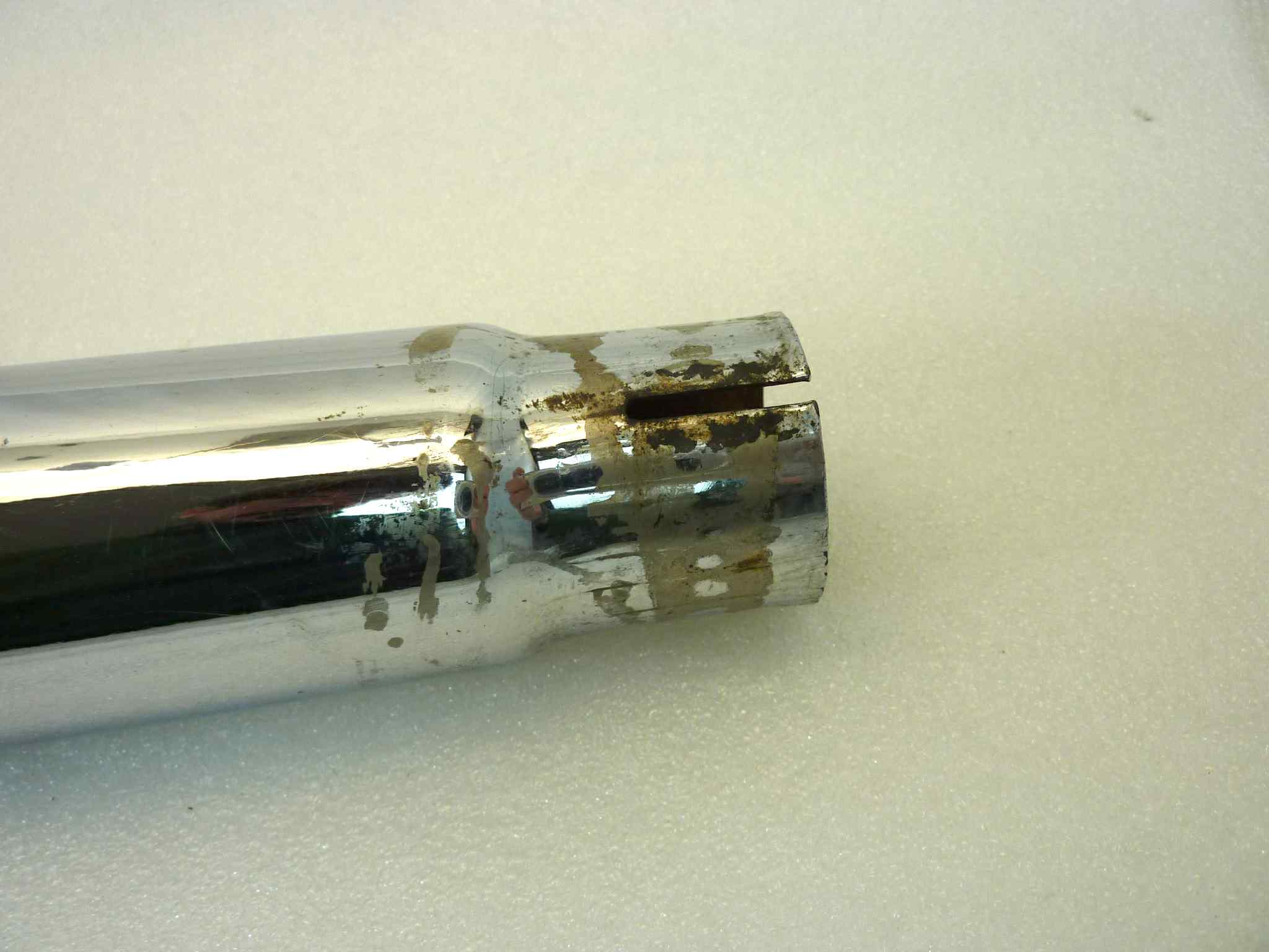 Marmitta Sito Guzzi Benelli Gilera Morini moto epoca Lav.4TM 1216/17/18 CN silenziatore scarico terminale muffler diamentro imbocco 38 mm - lunghezza tot 660 mm - distanzza imbocco/staffa 70 mm - immagine 6