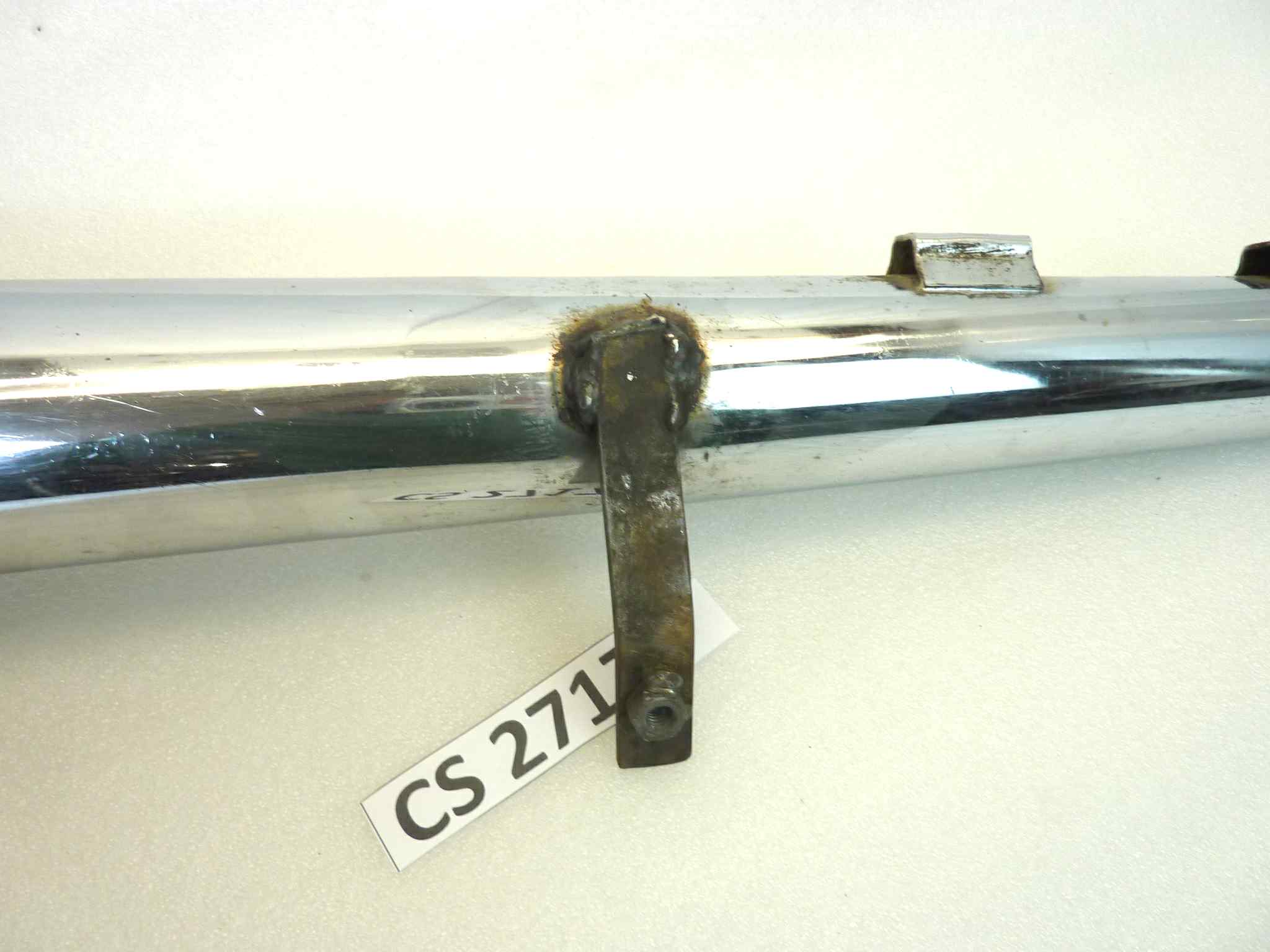 Marmitta Decibel 762/S Guzzi Benelli Morini Gilera moto epoca silenziatore scarico terminale muffler diamentro imbocco 32 mm - lunghezza tot 645 mm - distanzza imbocco/staffa 330 mm - immagine 8