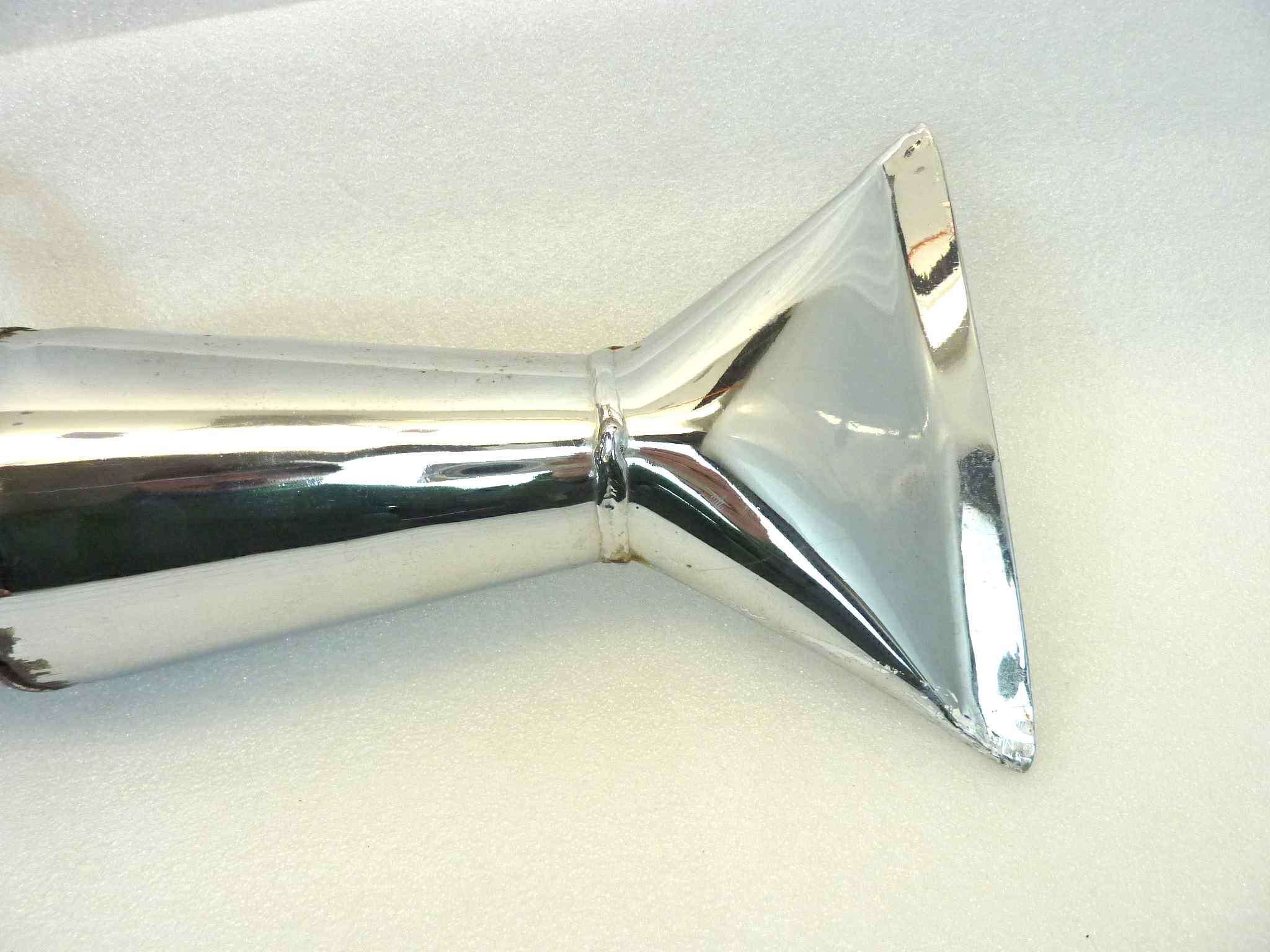 Marmitta Guzzi 500 Nuova TZ silenziatore scarico terminale muffler diamentro imbocco 45 mm - lunghezza tot 680 mm - distanzza imbocco/staffa 365 mm - immagine 11