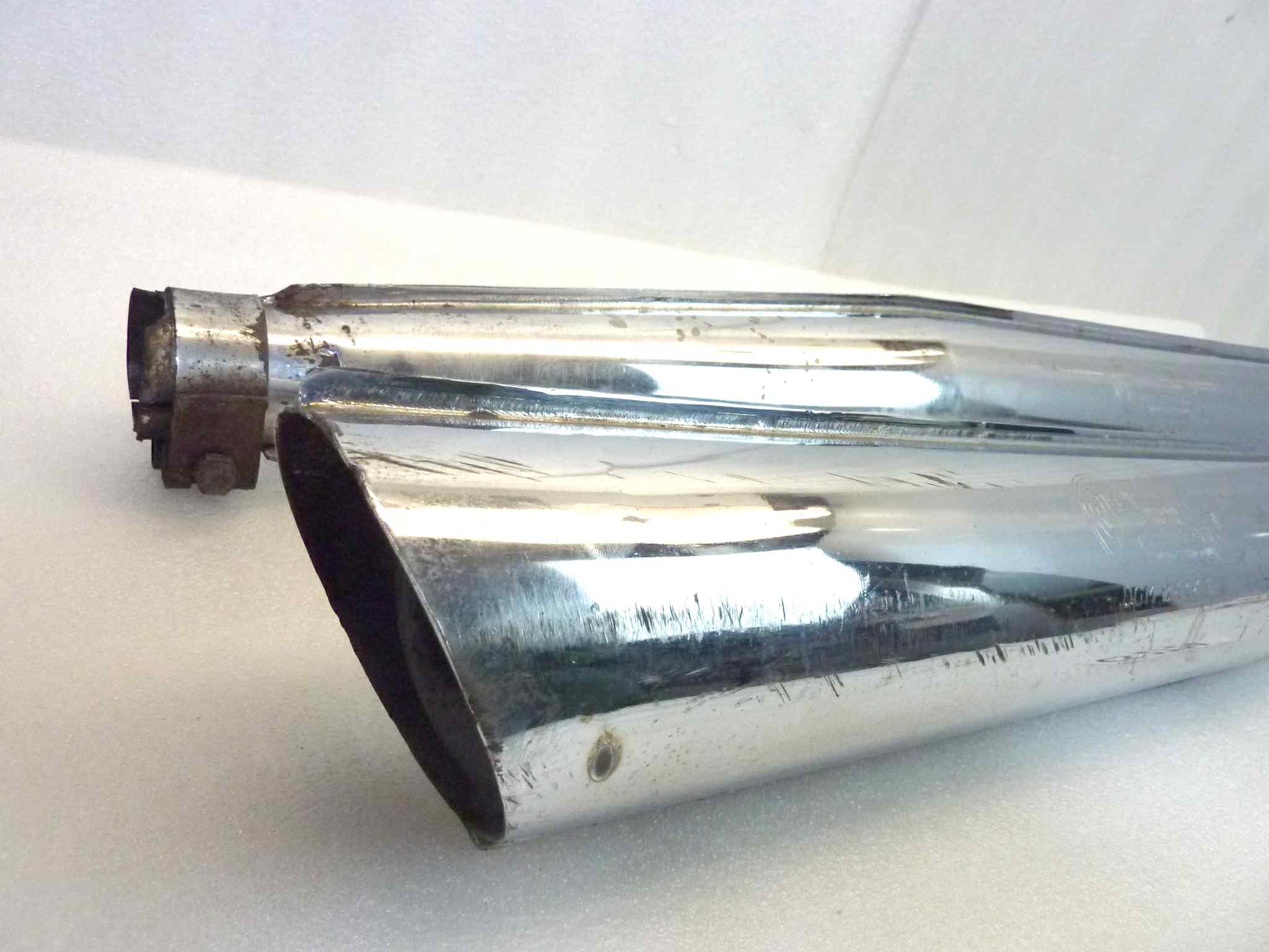 Coppia marmitte Lafranconi competizione Guzzi dgm 8414 silenziatore scarico terminale muffler diamentro imbocco 40 mm vedi foto per compatibilità - immagine 5