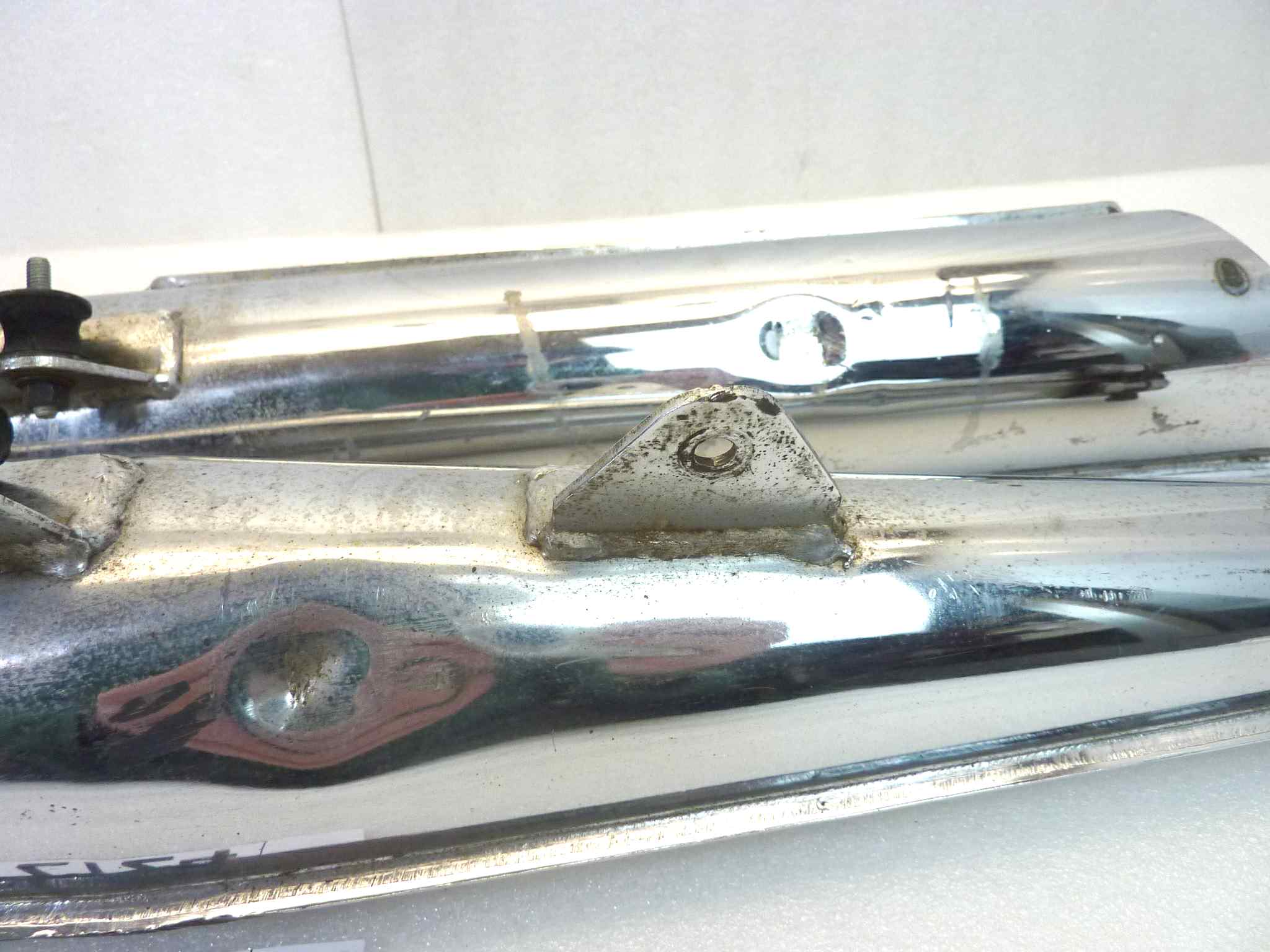Coppia marmitte Lafranconi competizione Guzzi dgm 8414 silenziatore scarico terminale muffler diamentro imbocco 40 mm vedi foto per compatibilità - immagine 12