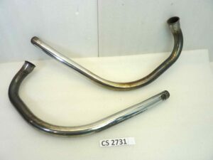 Coppia collettori di scarico Norton moto epoca diametro 35mm
