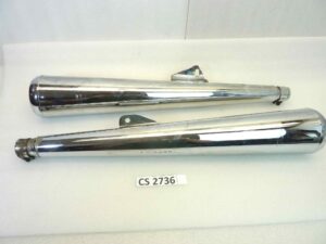 Coppia marmitte Sito TPSI 2558 Guzzi V65 Custom silenziatore scarico terminale muffler