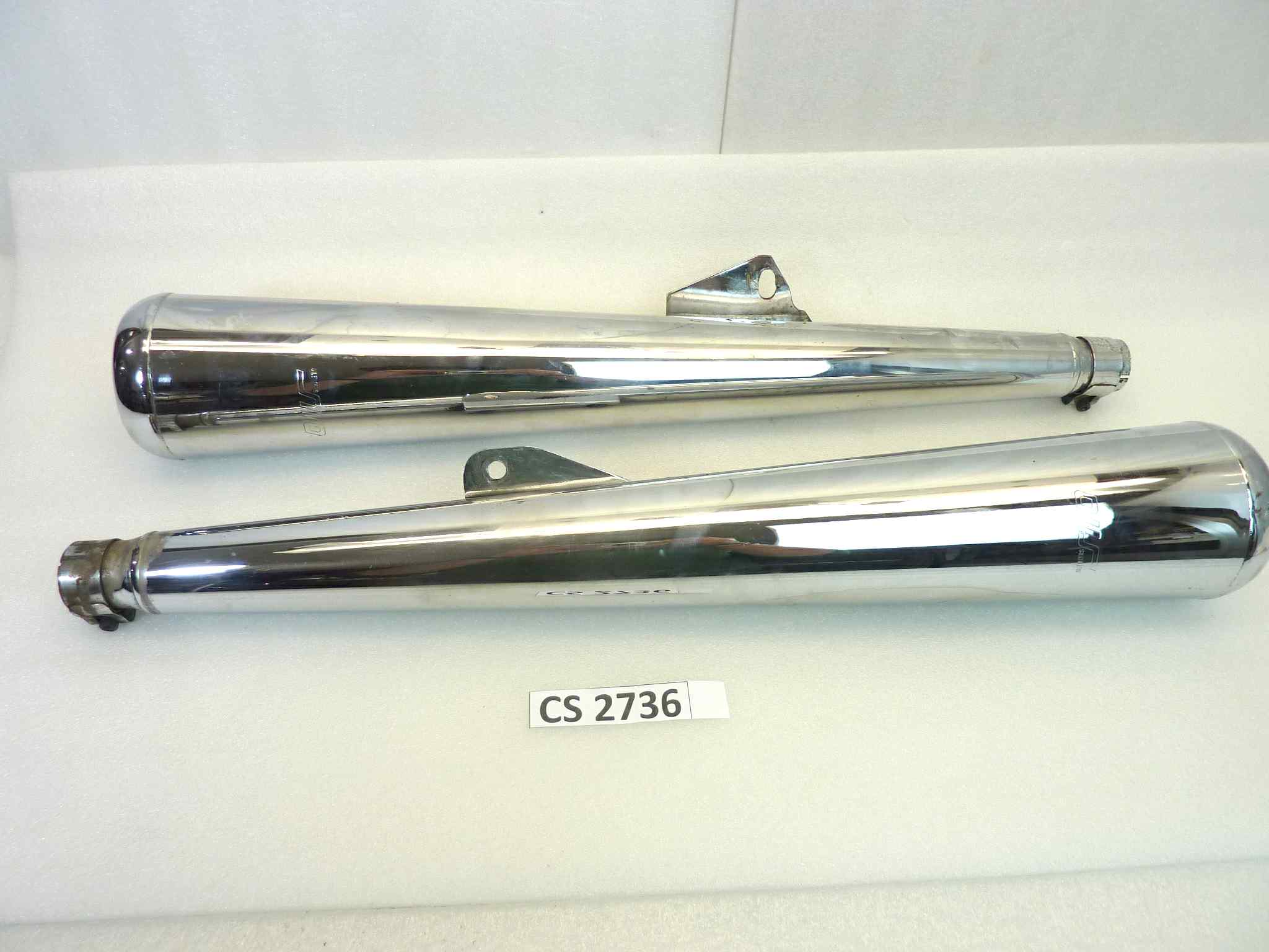 Coppia marmitte Sito TPSI 2558 Guzzi V65 Custom silenziatore scarico terminale muffler