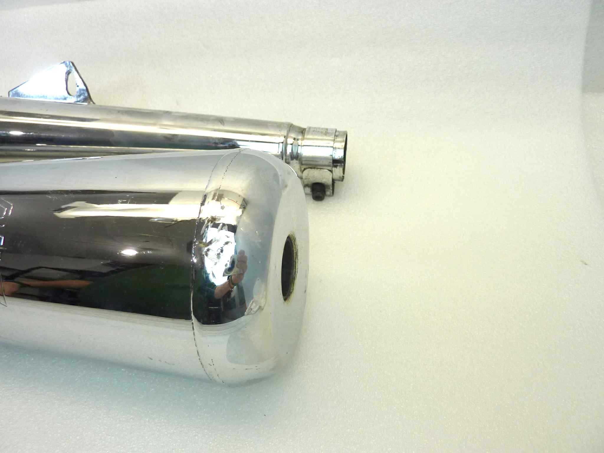 Coppia marmitte Sito TPSI 2558 Guzzi V65 Custom silenziatore scarico terminale muffler - immagine 5