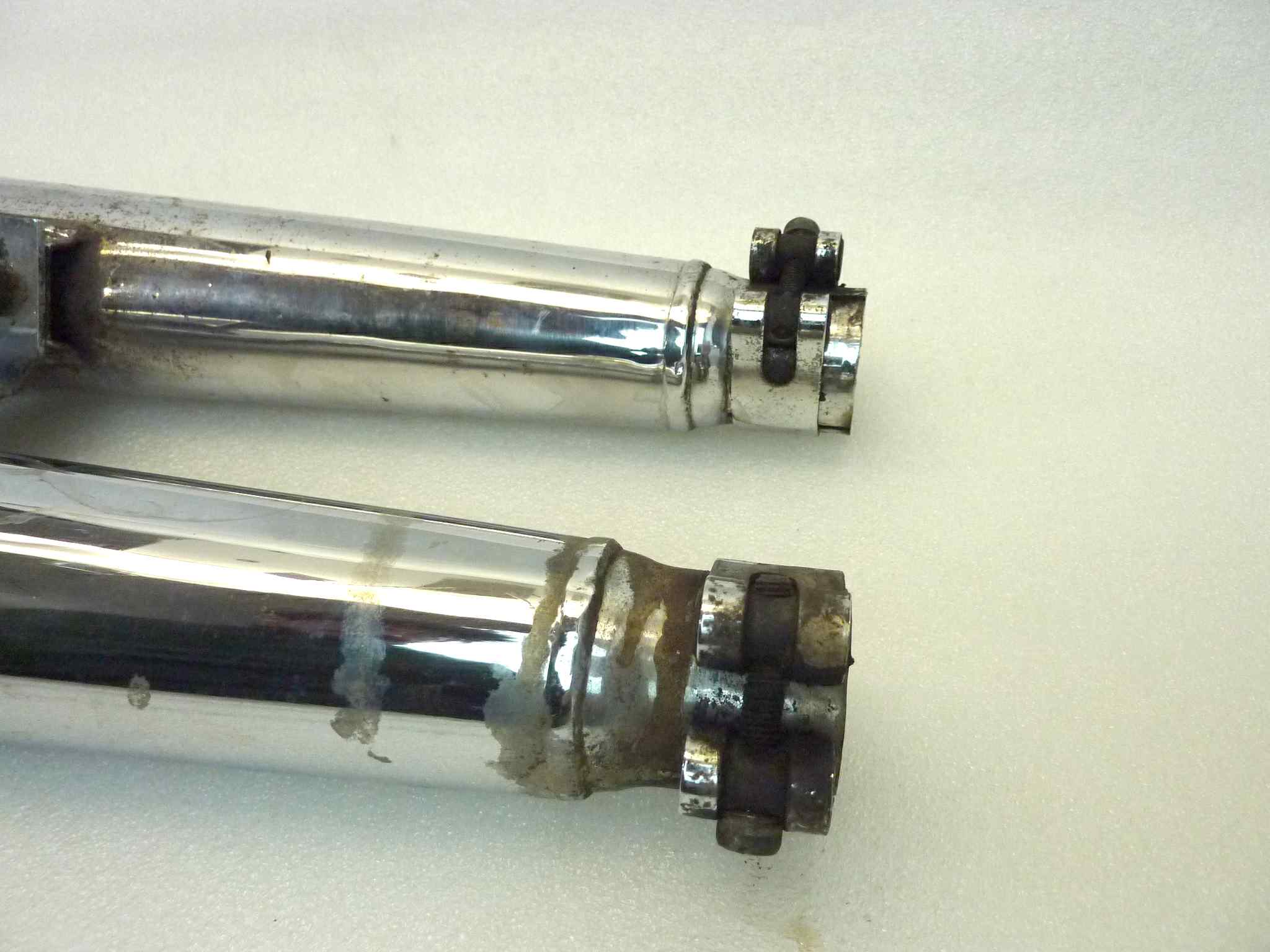 Coppia marmitte Sito TPSI 2558 Guzzi V65 Custom silenziatore scarico terminale muffler - immagine 16