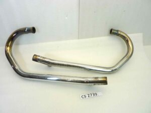 Coppia collettori di scarico Guzzi T27D T27S V35 Imola 1 2 V65 Lario 4V V50 Monza diametro 38/39 mm