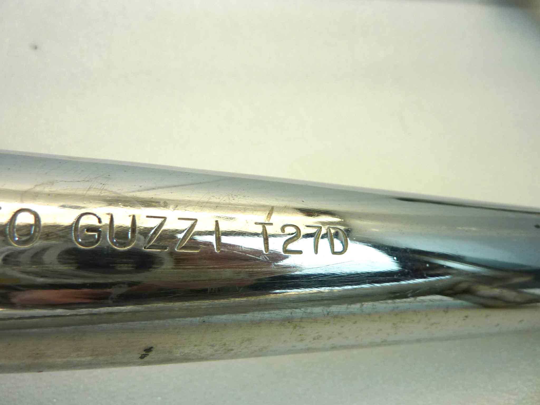 Coppia collettori di scarico Guzzi T27D T27S V35 Imola 1 2 V65 Lario 4V V50 Monza diametro 38/39 mm - immagine 4
