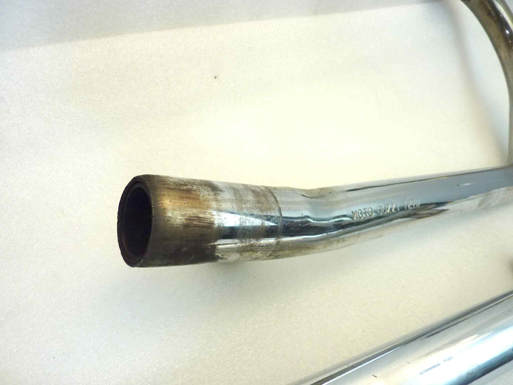 Coppia collettori di scarico Guzzi T27D T27S V35 Imola 1 2 V65 Lario 4V V50 Monza diametro 38/39 mm - immagine 6