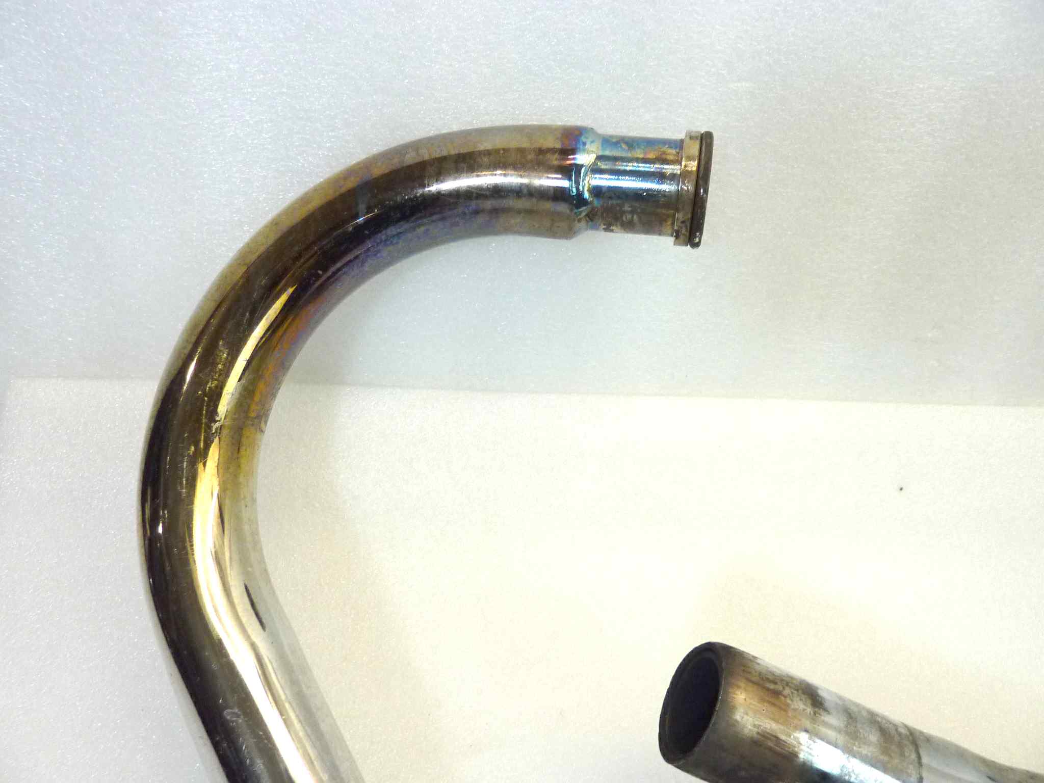 Coppia collettori di scarico Guzzi T27D T27S V35 Imola 1 2 V65 Lario 4V V50 Monza diametro 38/39 mm - immagine 7