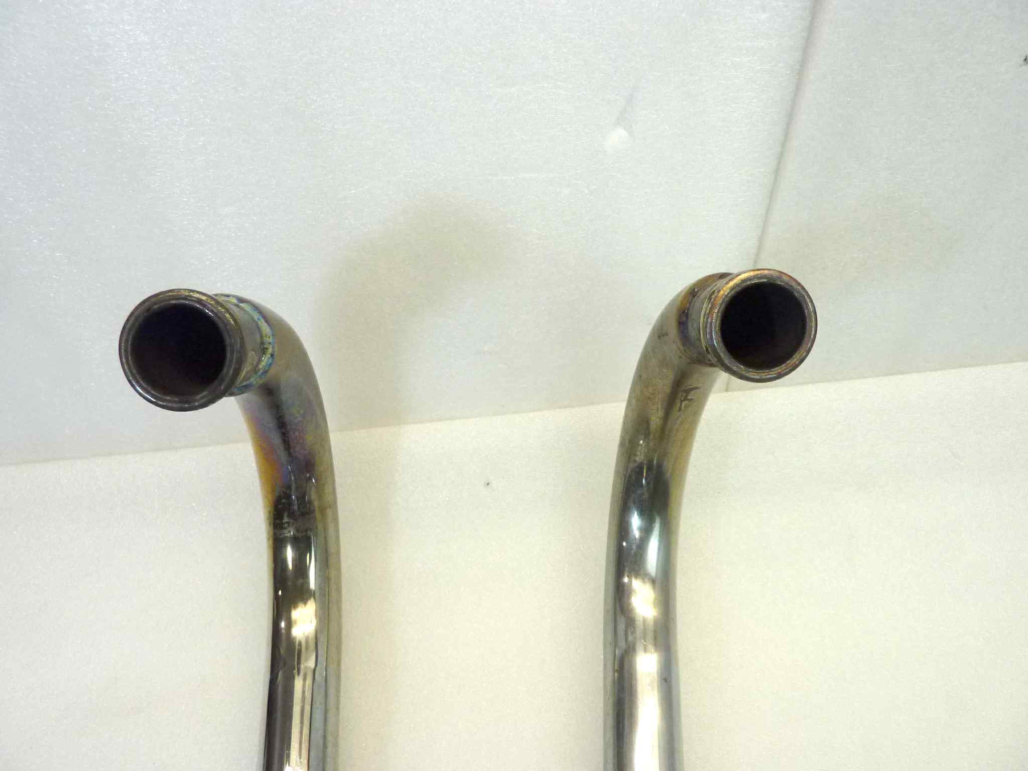 Coppia collettori di scarico Guzzi T27D T27S V35 Imola 1 2 V65 Lario 4V V50 Monza diametro 38/39 mm - immagine 12