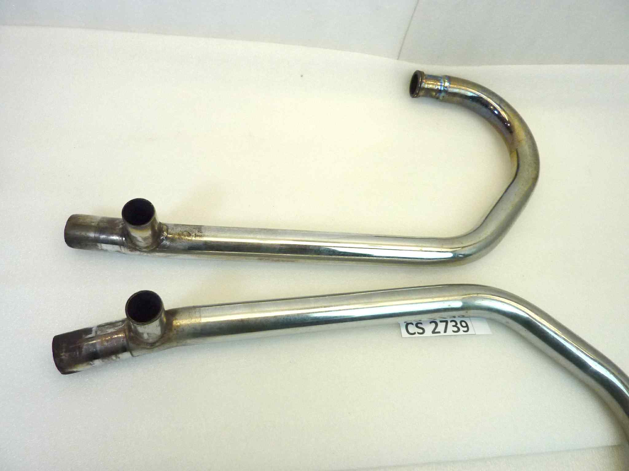 Coppia collettori di scarico Guzzi T27D T27S V35 Imola 1 2 V65 Lario 4V V50 Monza diametro 38/39 mm - immagine 13